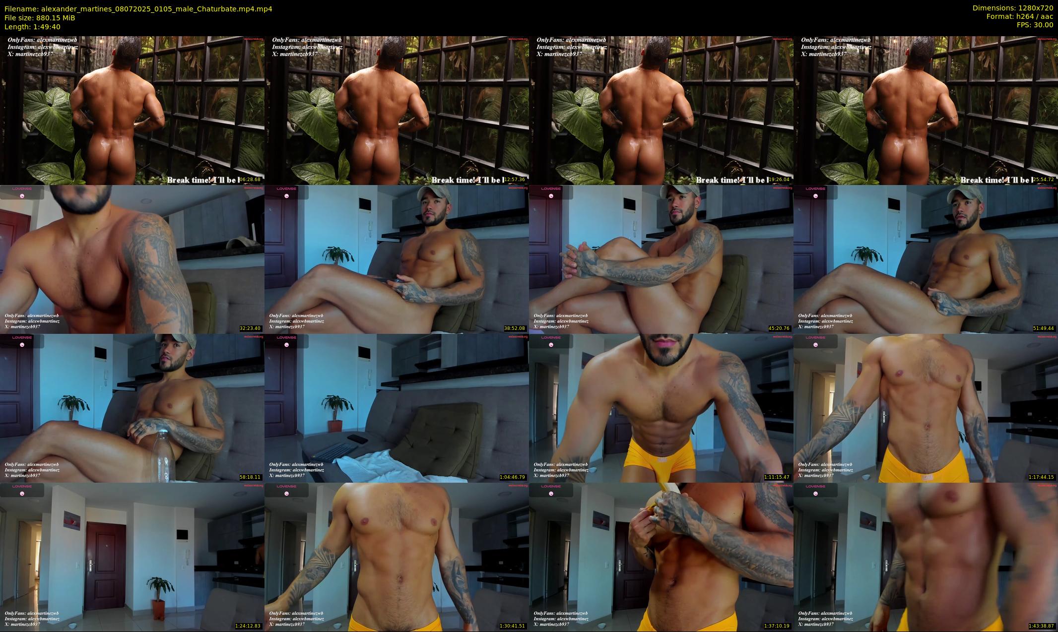 alexander_martines — 110 minute Chaturbate male cam show recording, 720p, Jul 8, 2025