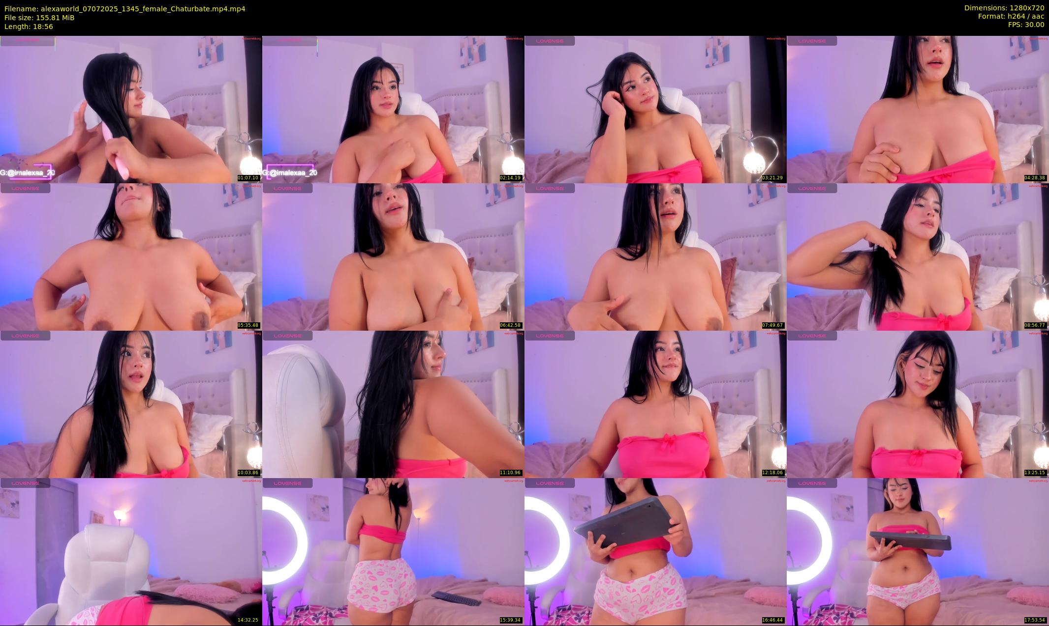 alexaworld — 19 minute Chaturbate female cam show recording, 720p, Jul 7, 2025