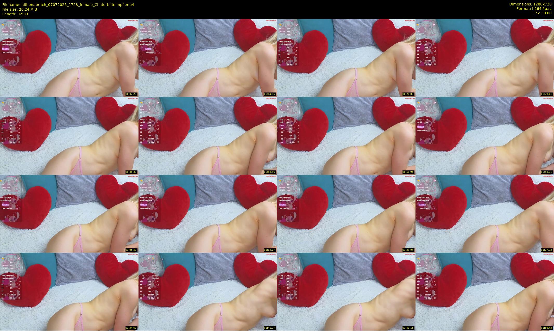 althenabrach — 3 minute Chaturbate female cam show recording, 720p, Jul 7, 2025