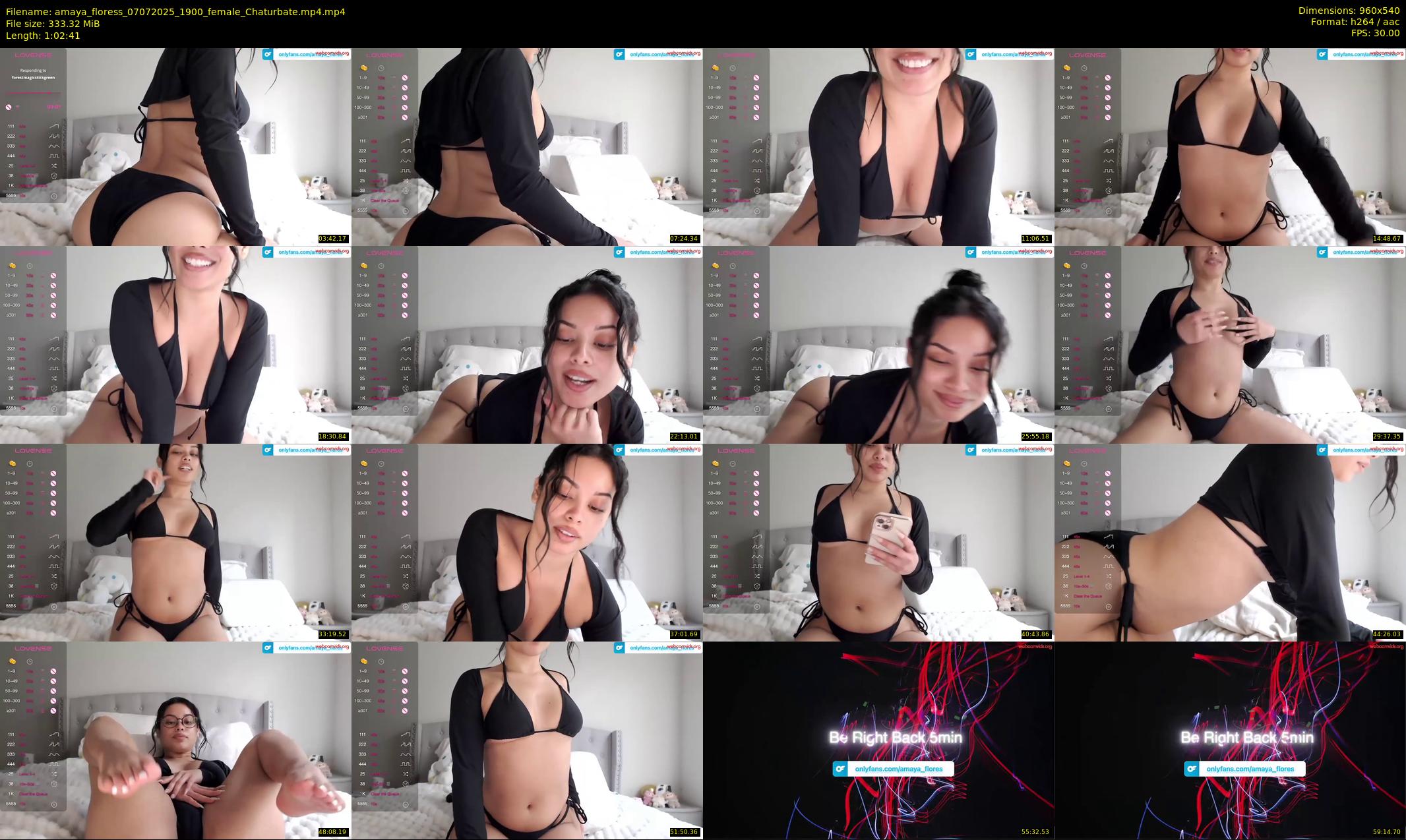 amaya_floress — 63 minute Chaturbate female cam show recording, 480p, Jul 7, 2025