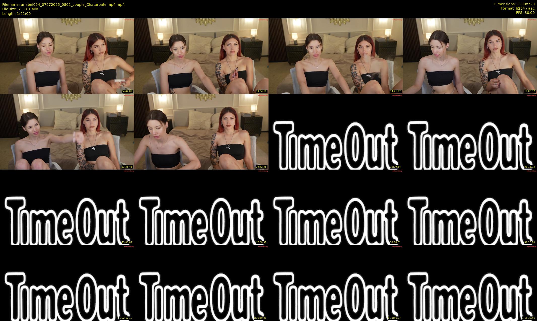 anabel054 — 81 minute Chaturbate female cam show recording, 720p, Jul 7, 2025