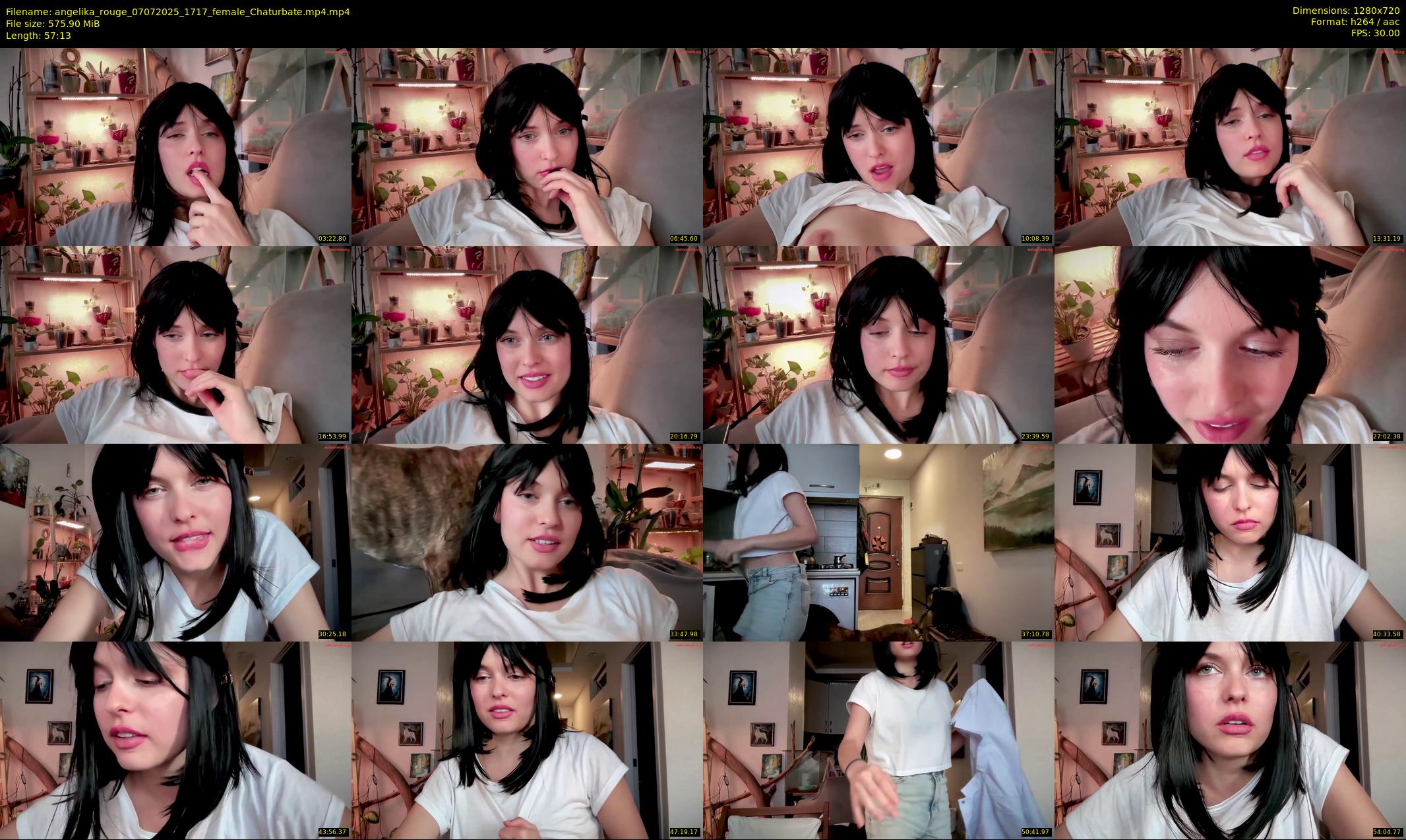 angelika_rouge — 58 minute Chaturbate female cam show recording, 720p, Jul 7, 2025