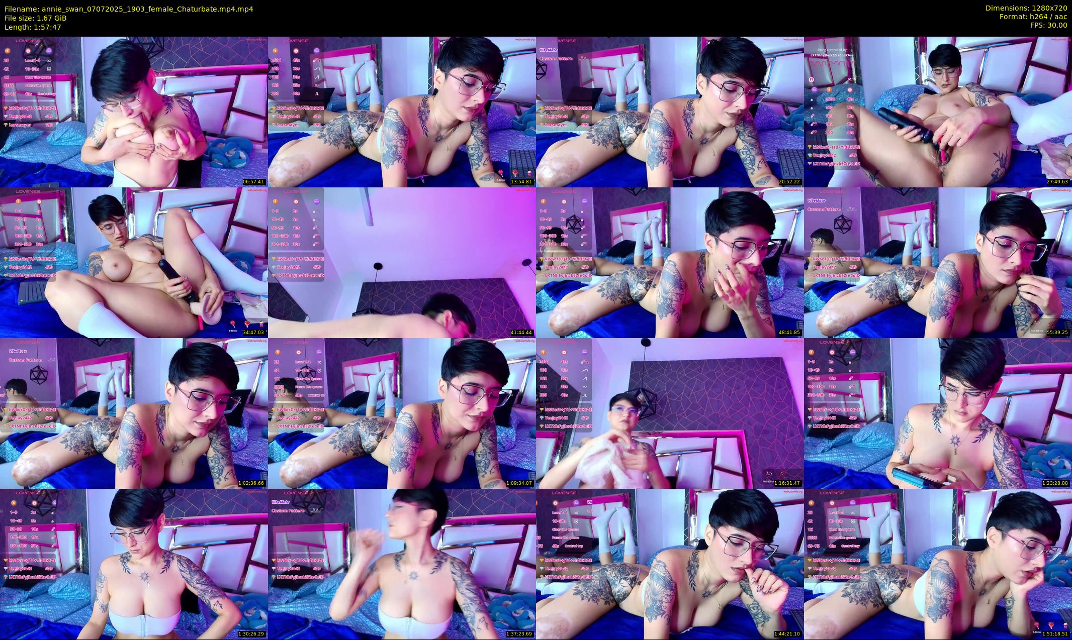 annie_swan — 118 minute Chaturbate female cam show recording, 720p, Jul 7, 2025