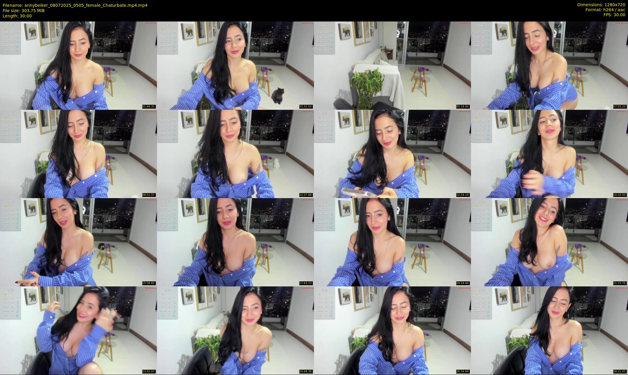 annybeiker — 30 minute Chaturbate female cam show recording, 720p, Jul 8, 2025