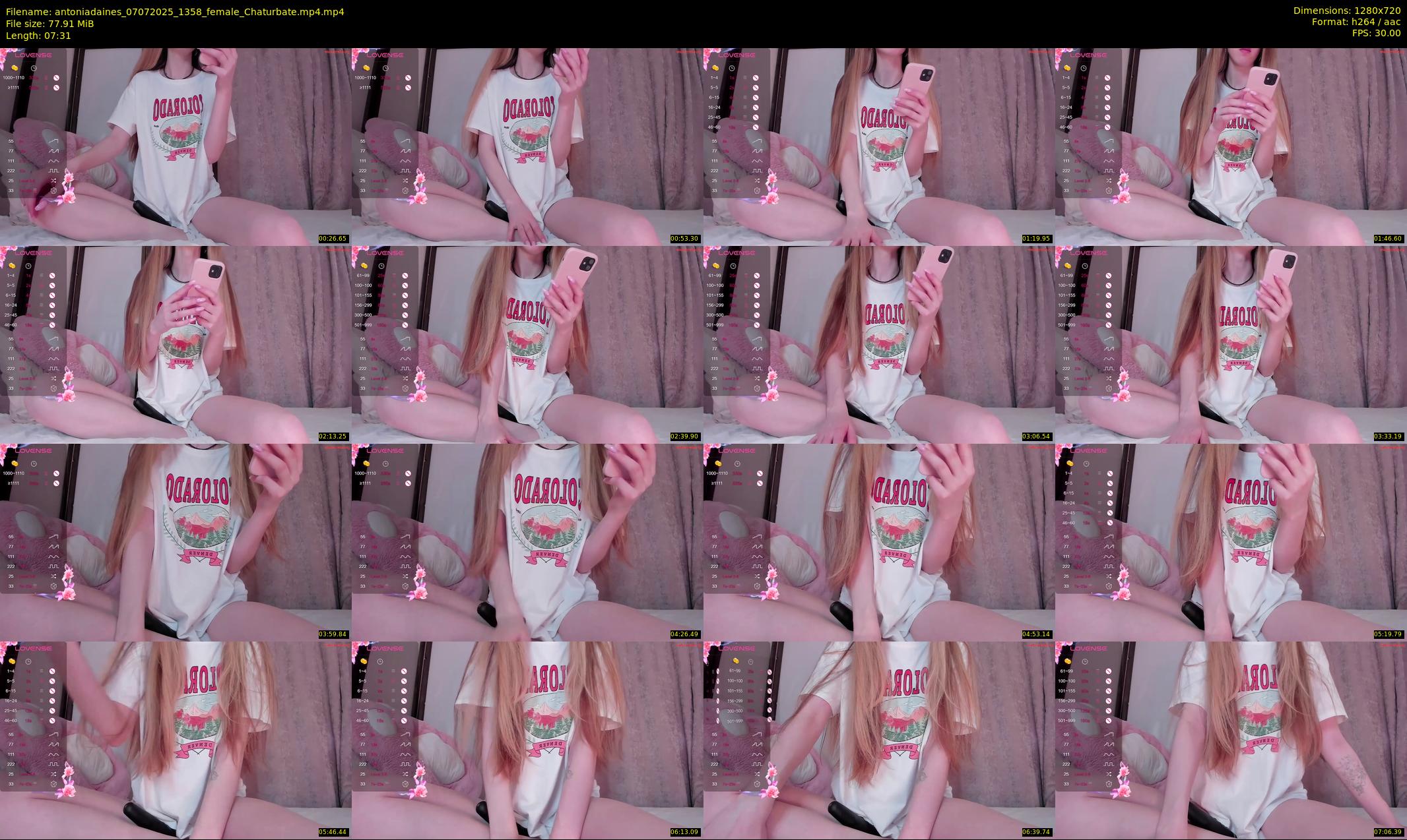 antoniadaines — 8 minute Chaturbate female cam show recording, 720p, Jul 7, 2025