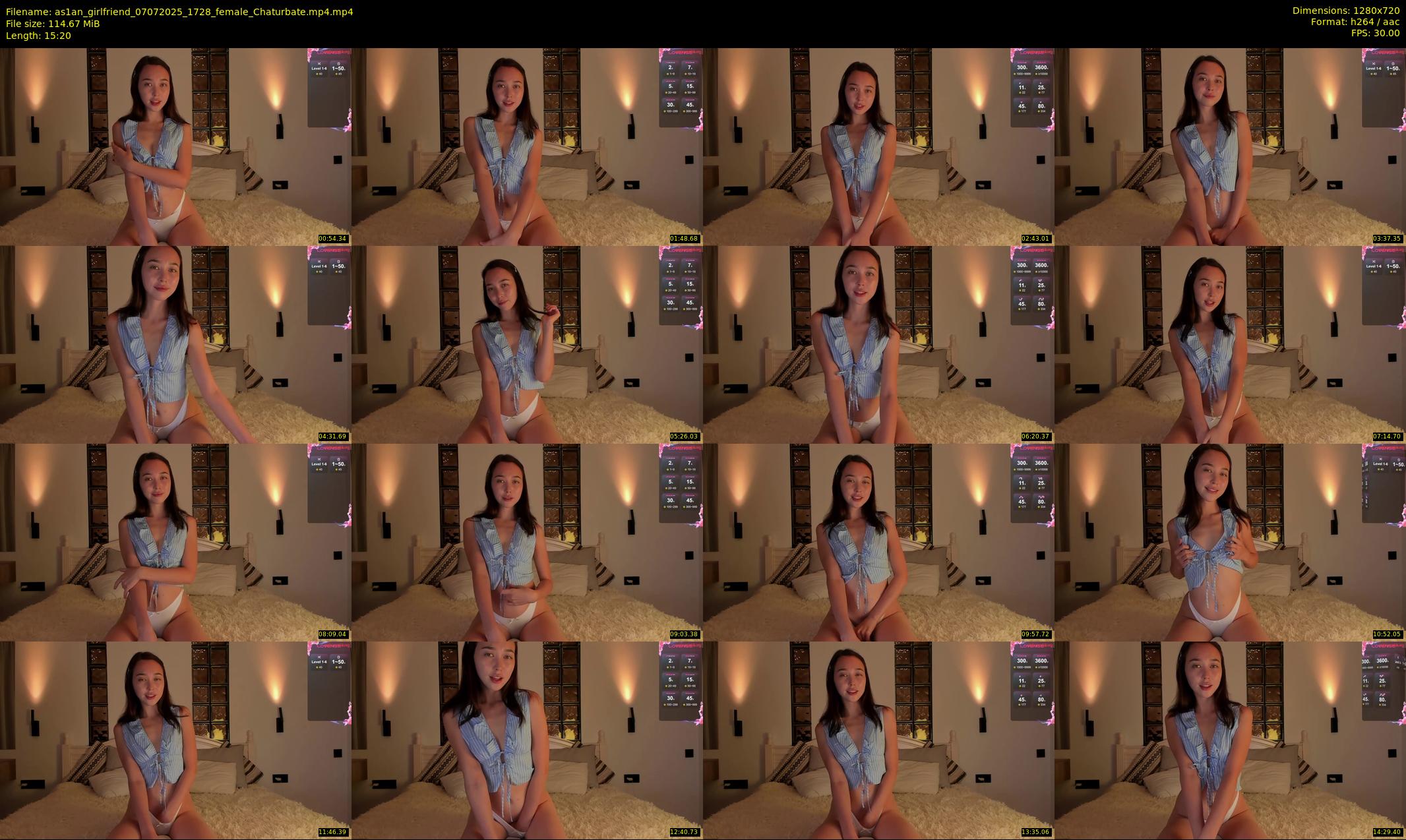 as1an_girlfriend — 16 minute Chaturbate female cam show recording, 720p, Jul 7, 2025
