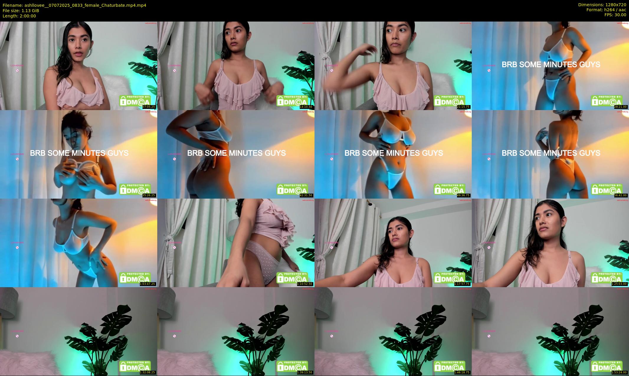 ashllovee_ — 120 minute Chaturbate female cam show recording, 720p, Jul 7, 2025