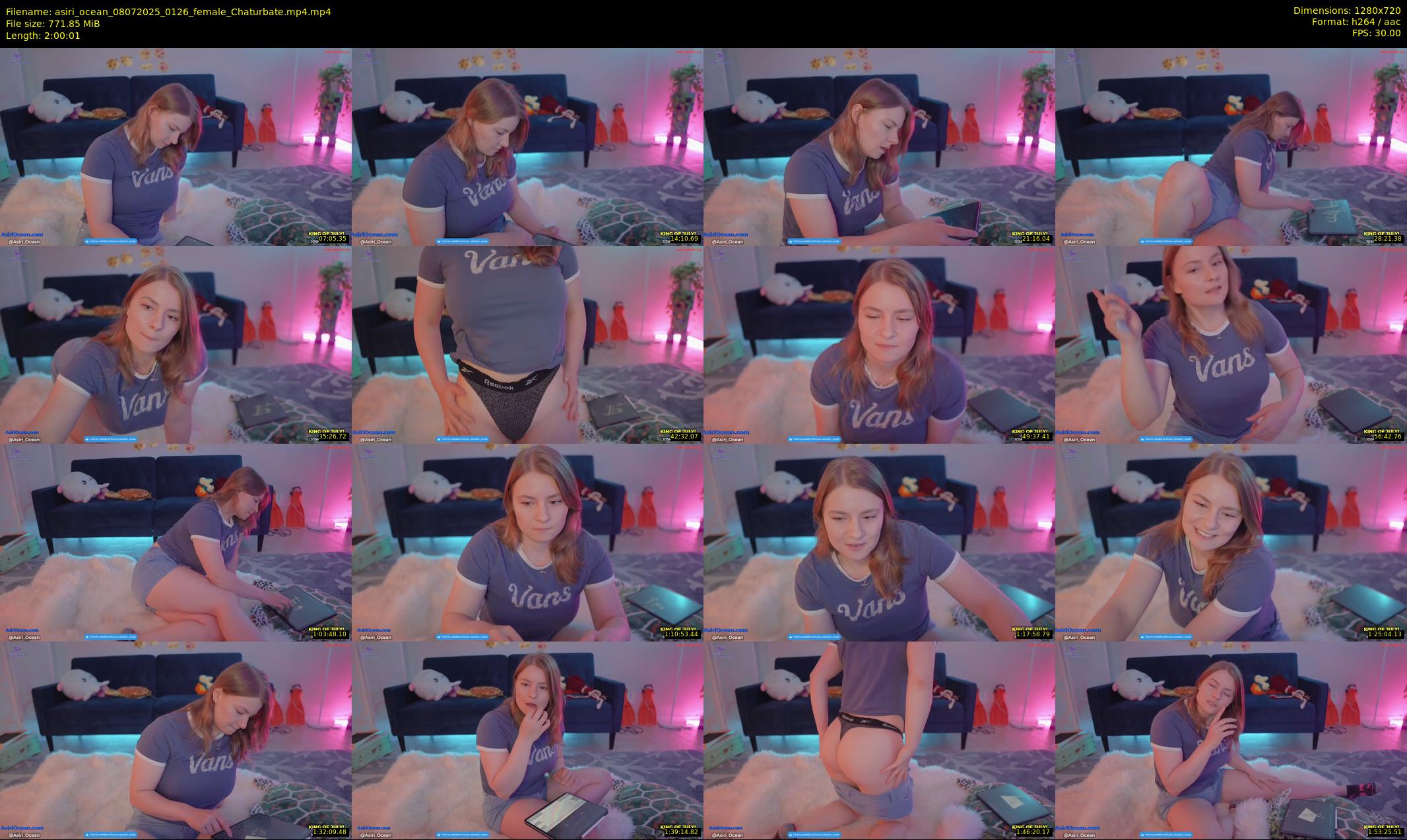 asiri_ocean — 121 minute Chaturbate female cam show recording, 720p, Jul 8, 2025