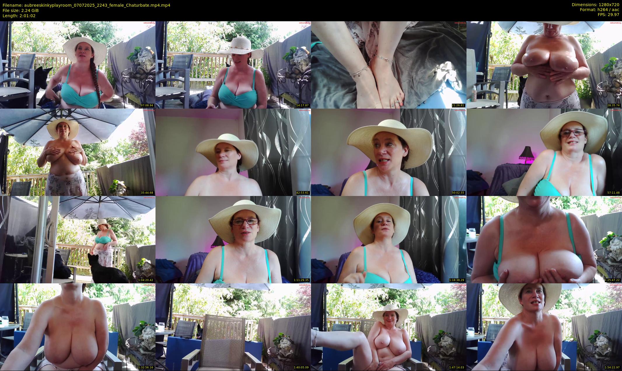aubreeskinkyplayroom — 122 minute Chaturbate female cam show recording, 720p, Jul 7, 2025
