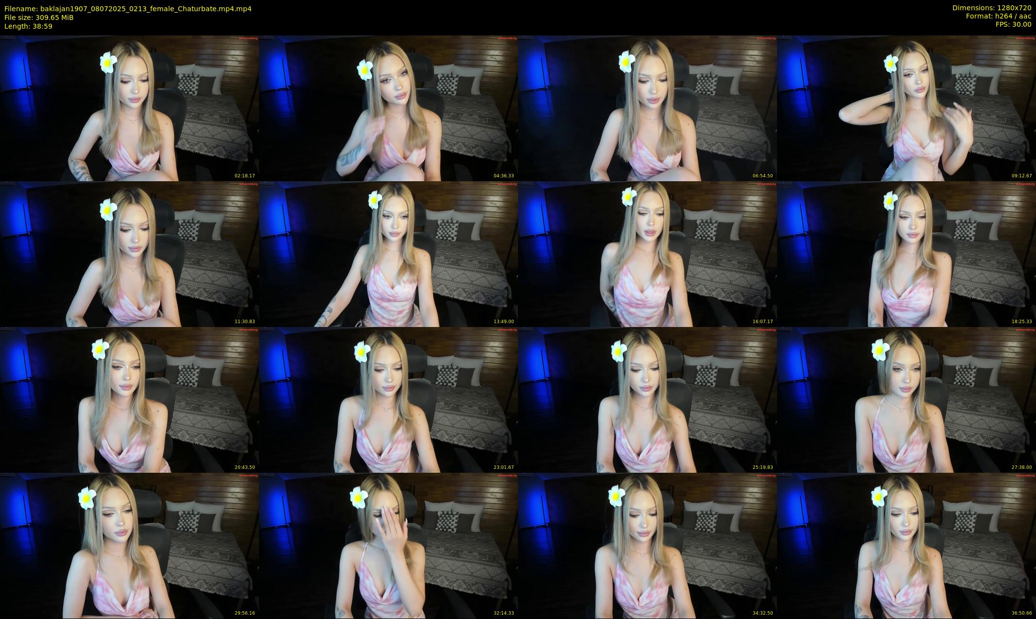 baklajan1907 — 39 minute Chaturbate female cam show recording, 720p, Jul 8, 2025