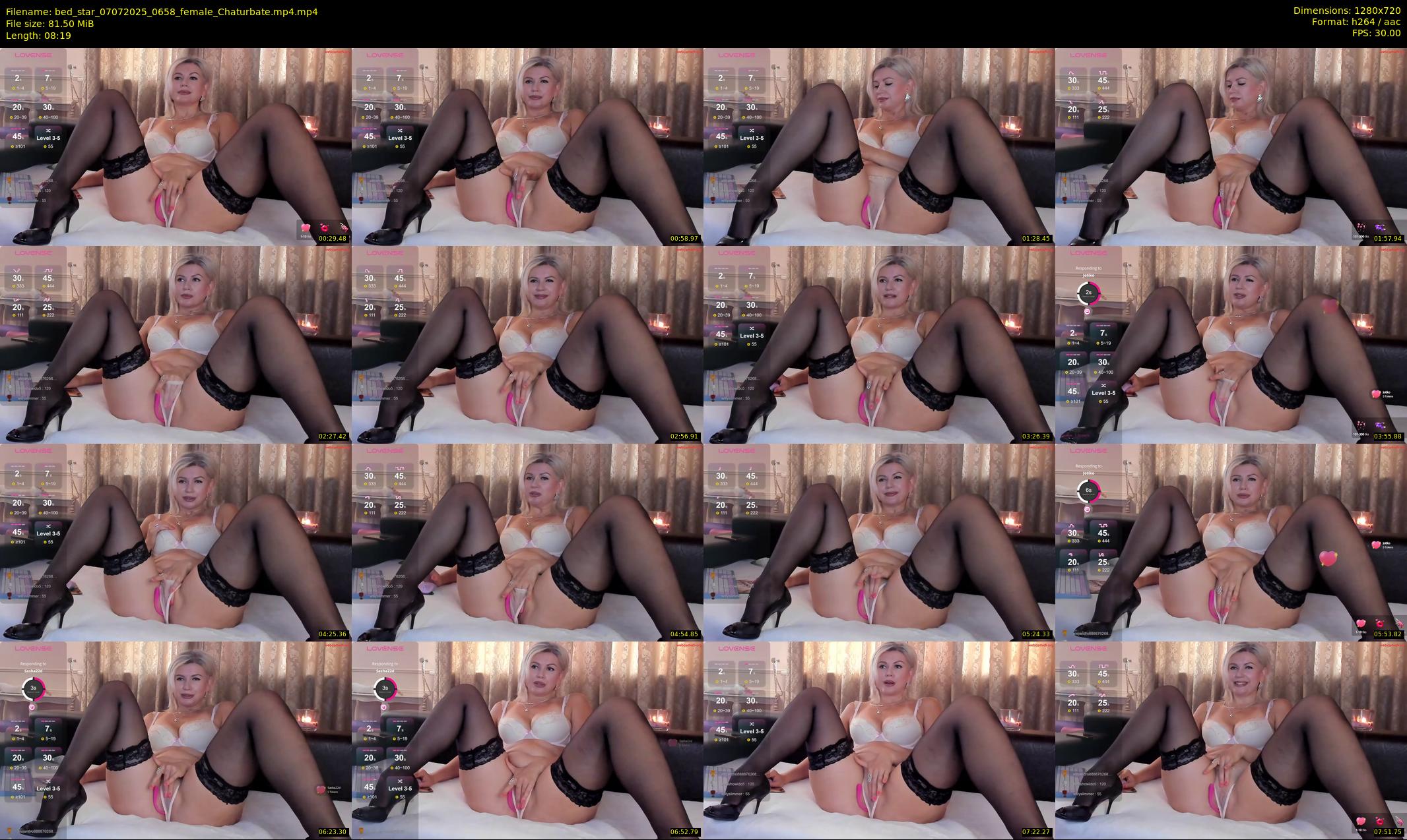 bed_star — 9 minute Chaturbate female cam show recording, 720p, Jul 7, 2025