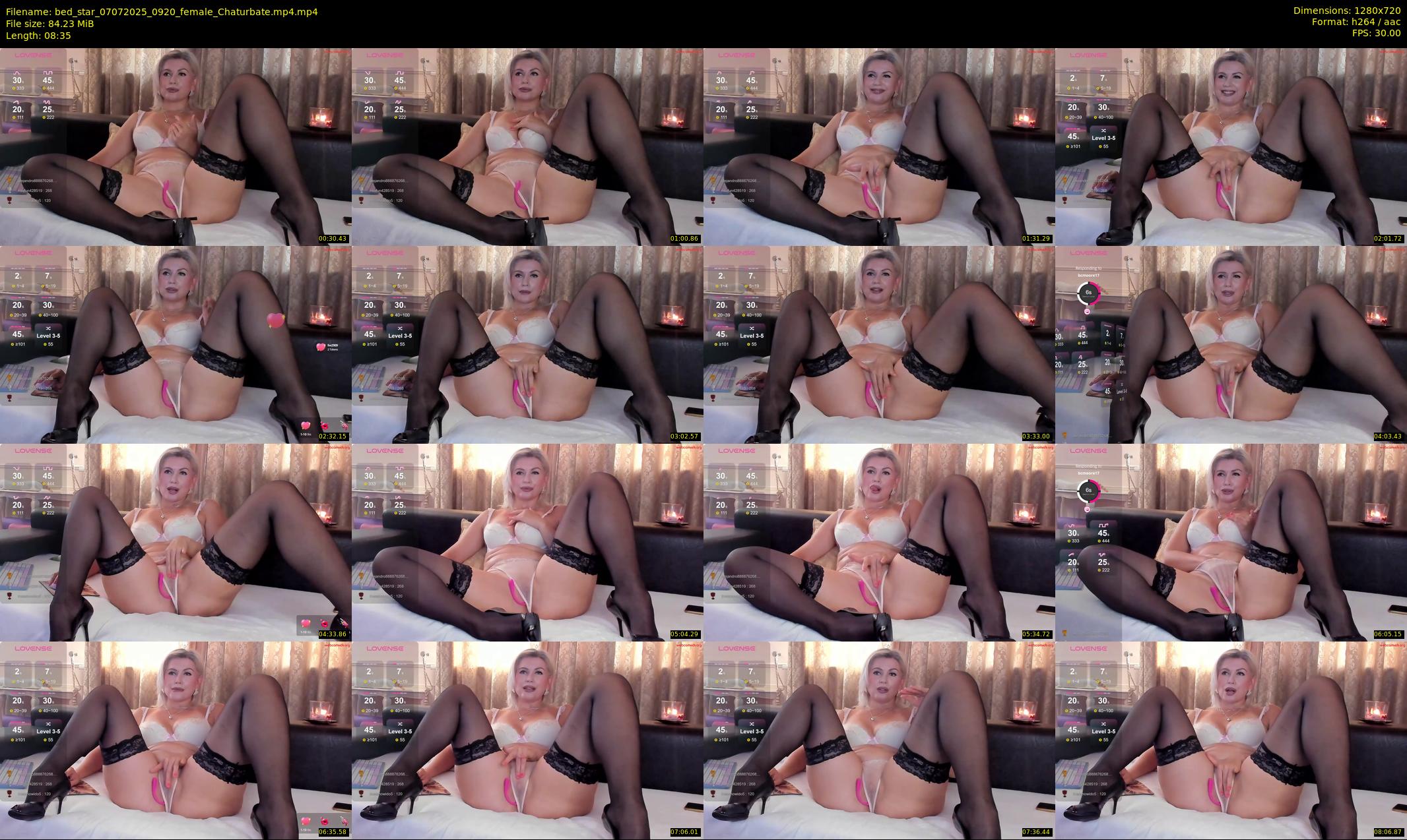 bed_star — 9 minute Chaturbate female cam show recording, 720p, Jul 7, 2025