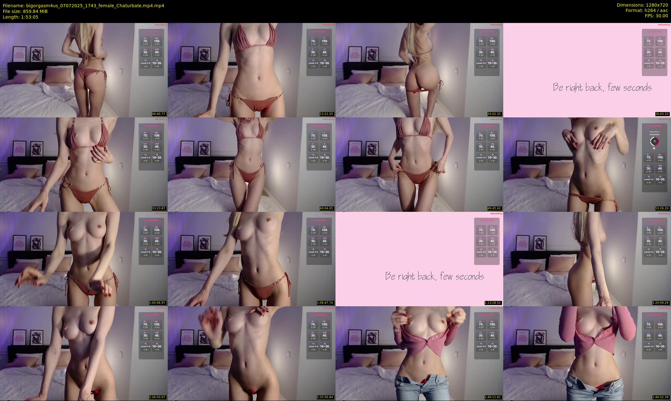 bigorgasm4us — 114 minute Chaturbate female cam show recording, 720p, Jul 7, 2025