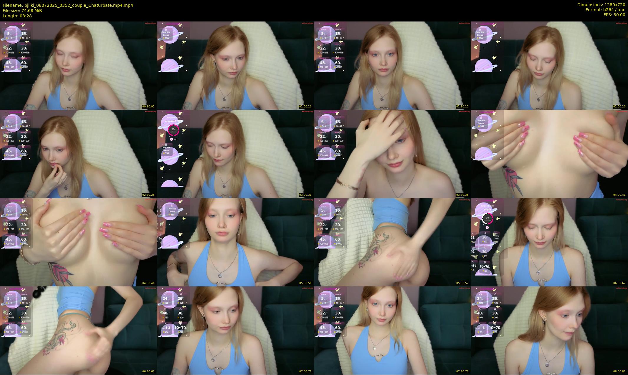bjliki — 9 minute Chaturbate couple cam show recording, 720p, Jul 8, 2025