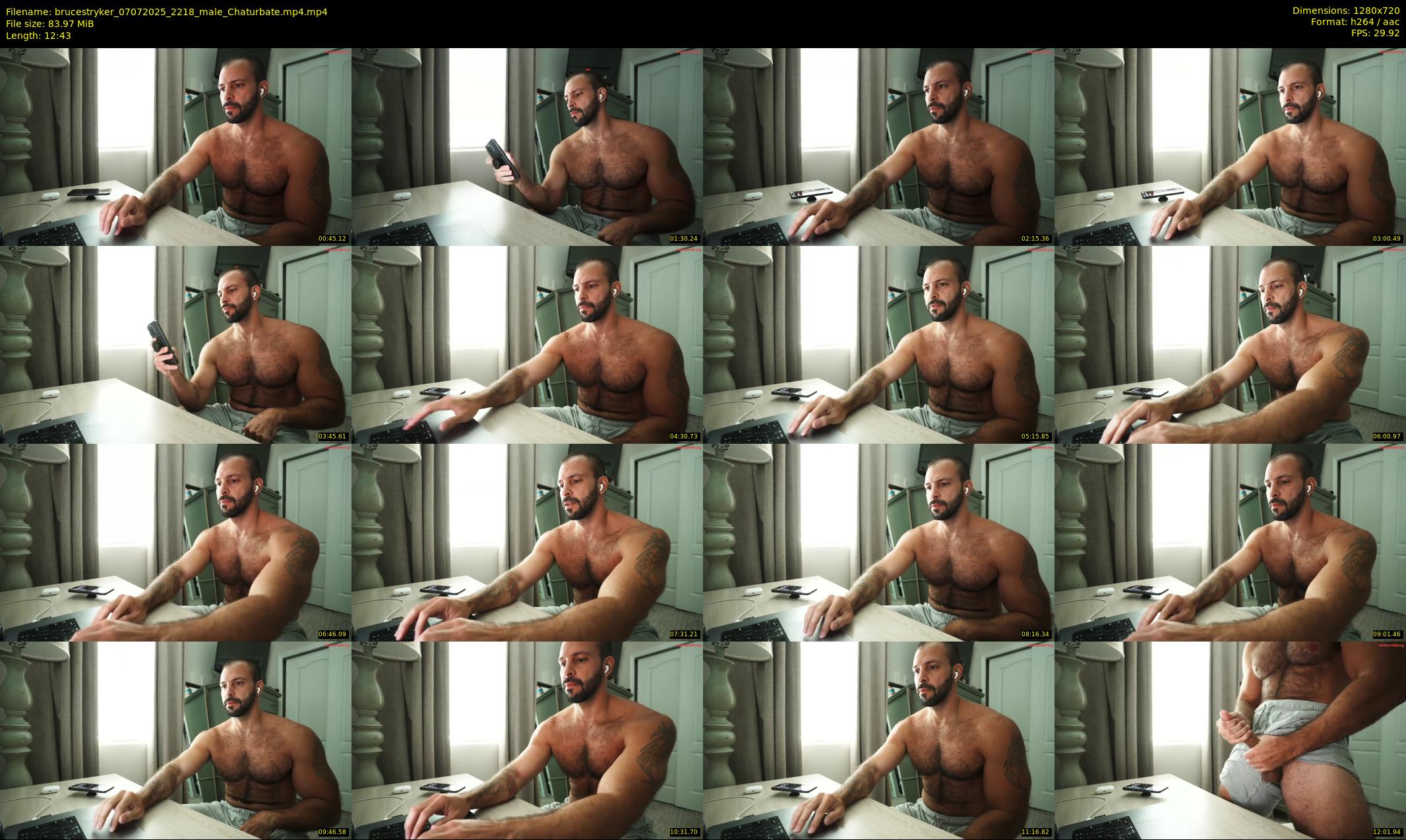 brucestryker — 13 minute Chaturbate male cam show recording, 720p, Jul 7, 2025