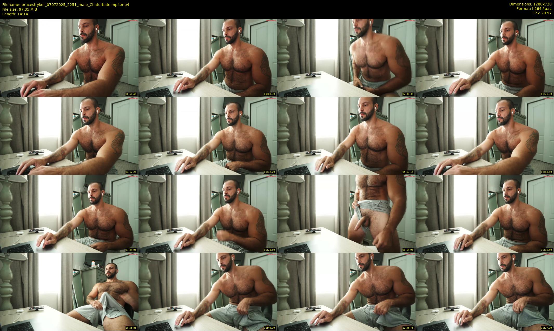 brucestryker — 15 minute Chaturbate male cam show recording, 720p, Jul 7, 2025
