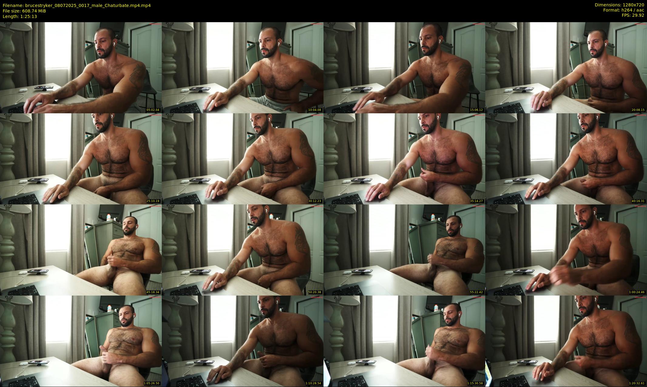brucestryker — 86 minute Chaturbate male cam show recording, 720p, Jul 8, 2025