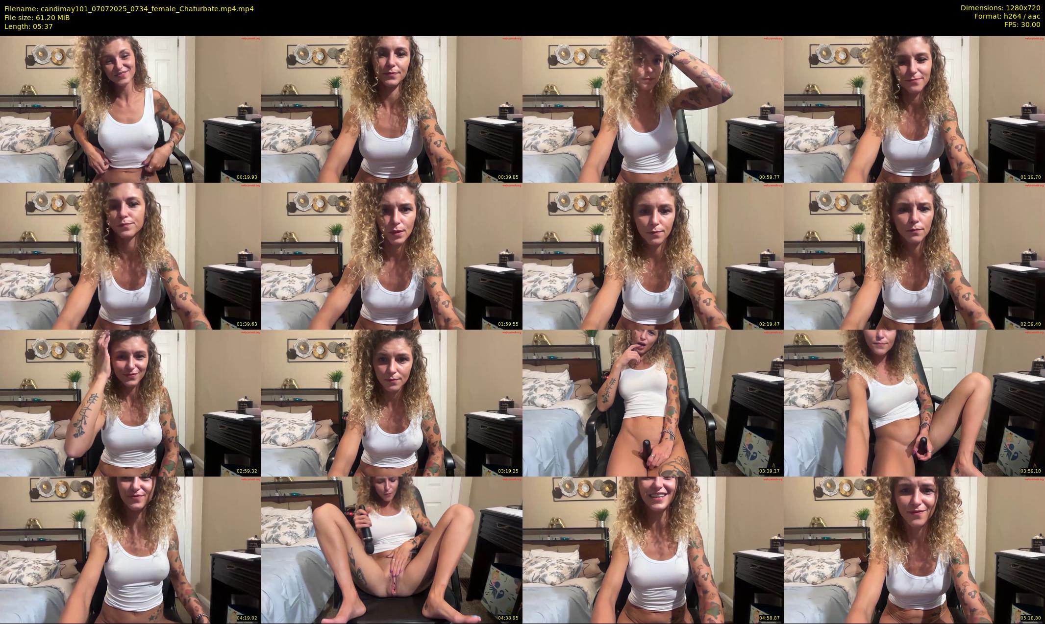 candimay101 — 6 minute Chaturbate female cam show recording, 720p, Jul 7, 2025