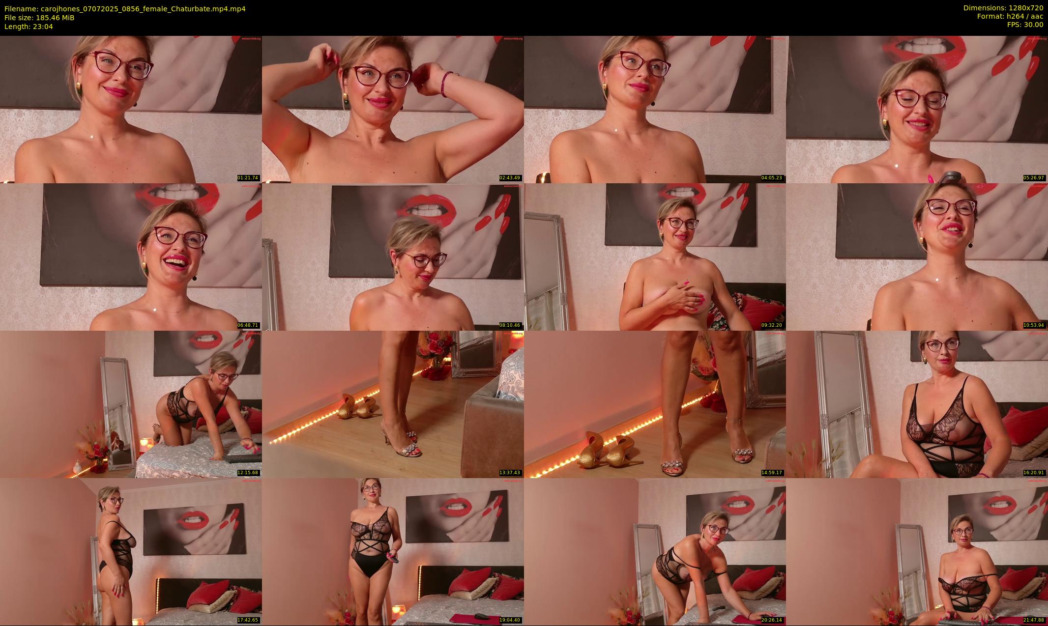 carojhones — 24 minute Chaturbate female cam show recording, 720p, Jul 7, 2025