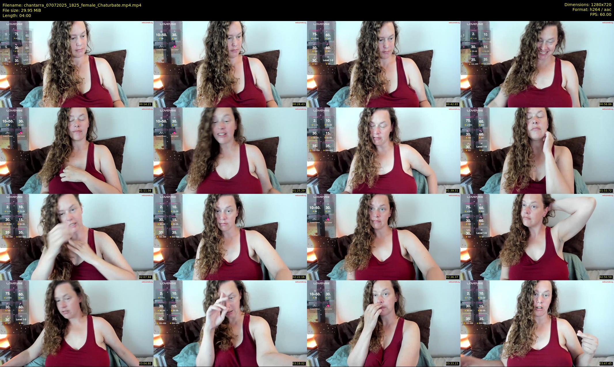 chantarra — 4 minute Chaturbate female cam show recording, 720p, Jul 7, 2025
