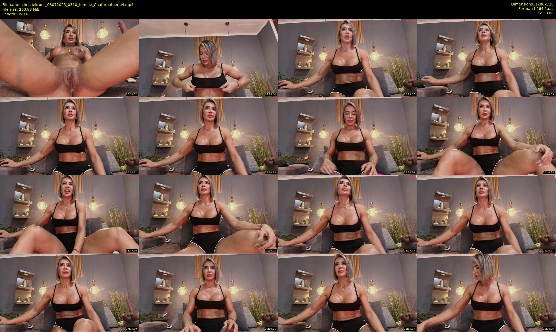 christiekroes — 36 minute Chaturbate female cam show recording, 720p, Jul 8, 2025