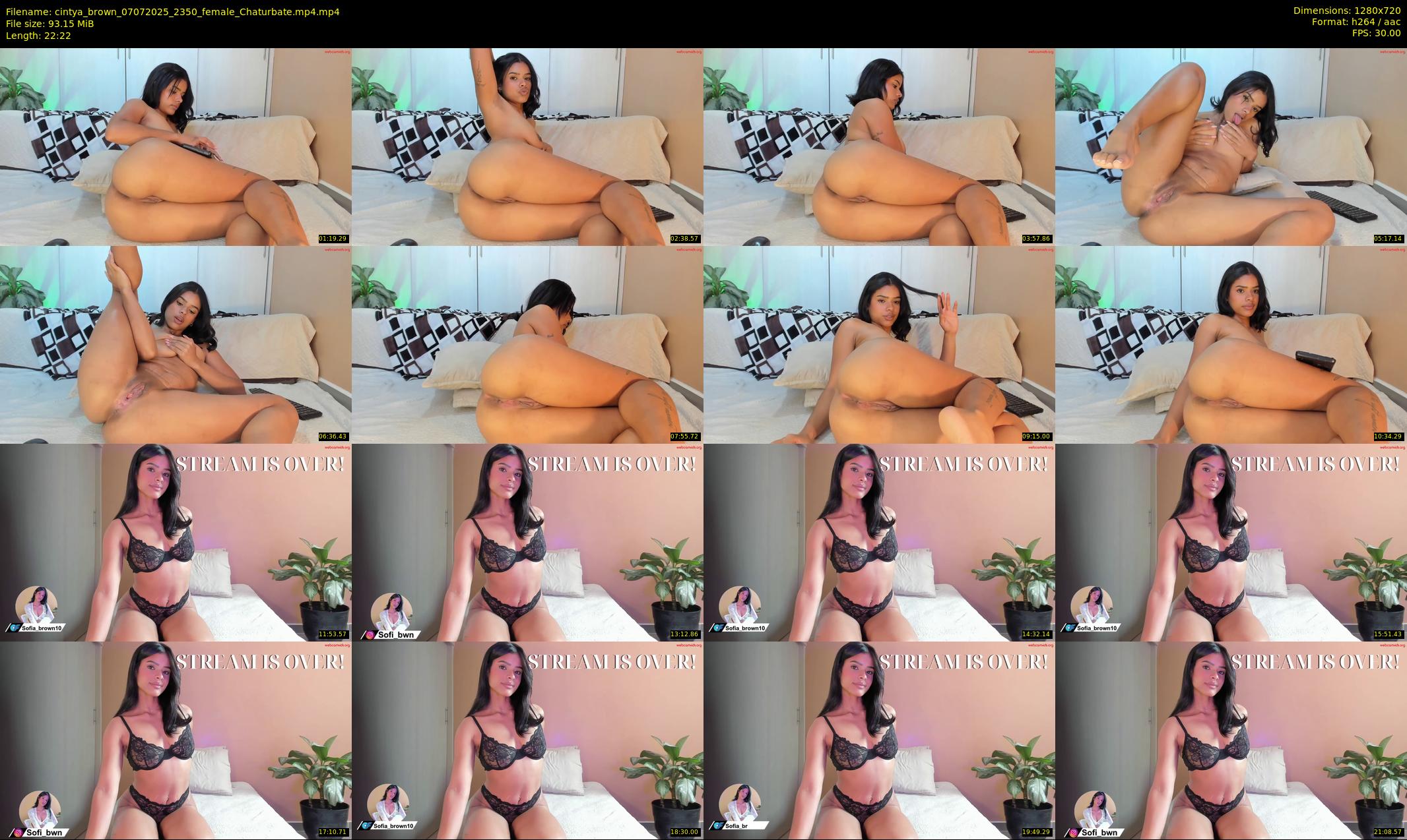 cintya_brown — 23 minute Chaturbate female cam show recording, 720p, Jul 7, 2025