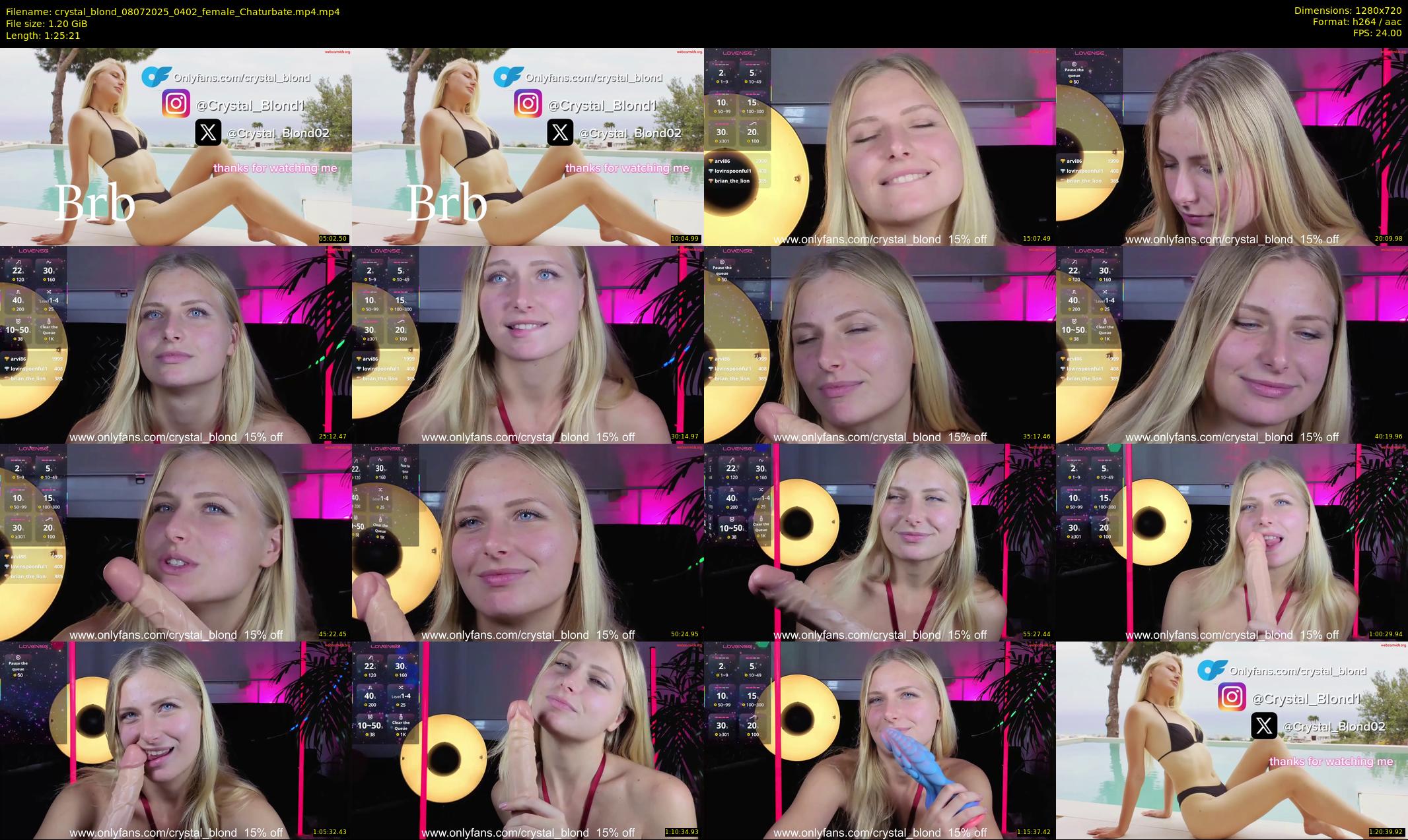 crystal_blond — 86 minute Chaturbate female cam show recording, 720p, Jul 8, 2025