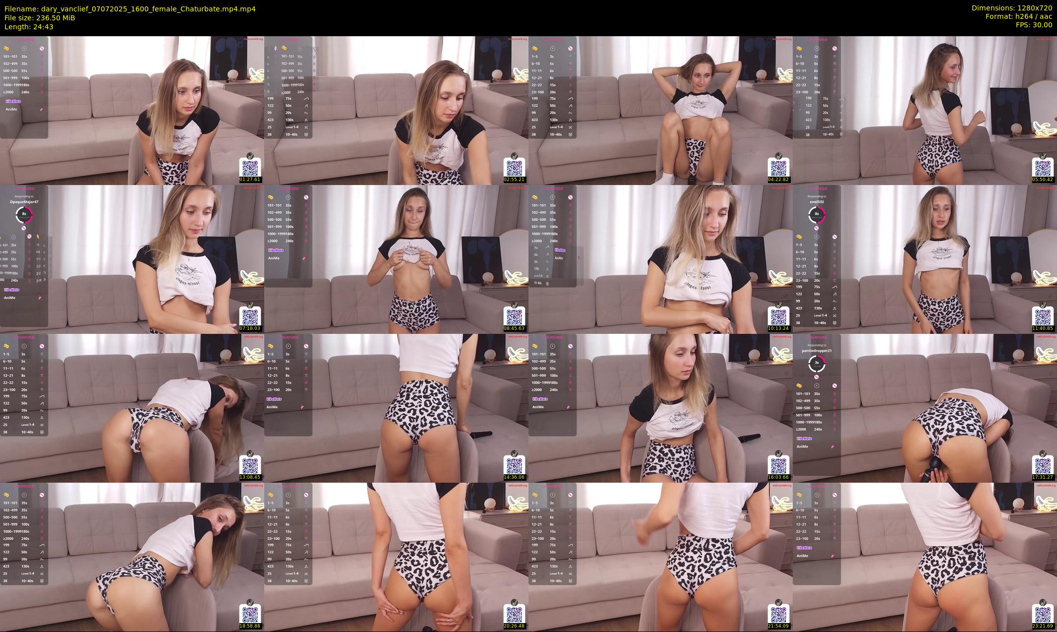 dary_vanclief — 25 minute Chaturbate female cam show recording, 720p, Jul 7, 2025