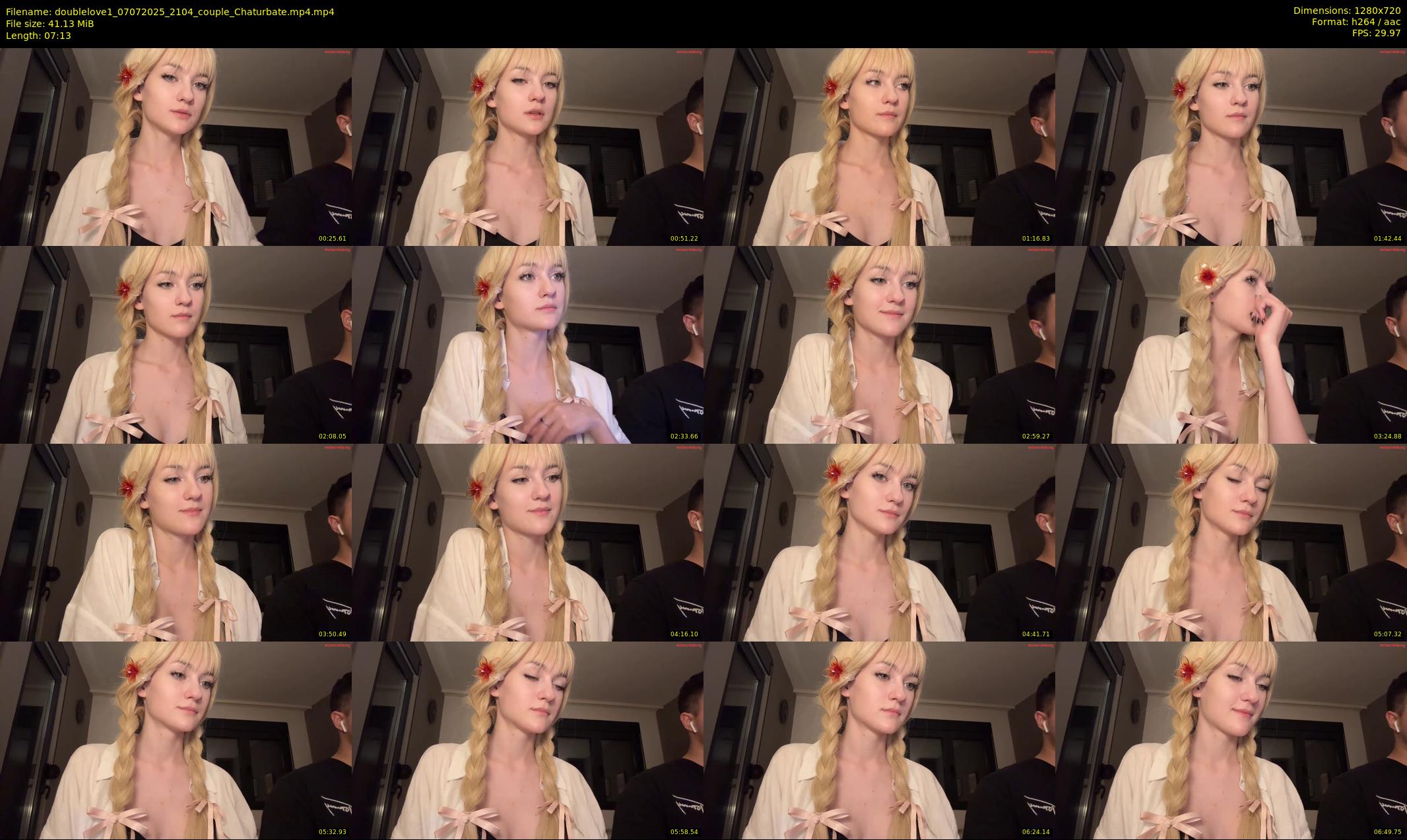 doublelove1 — 8 minute Chaturbate couple cam show recording, 720p, Jul 7, 2025