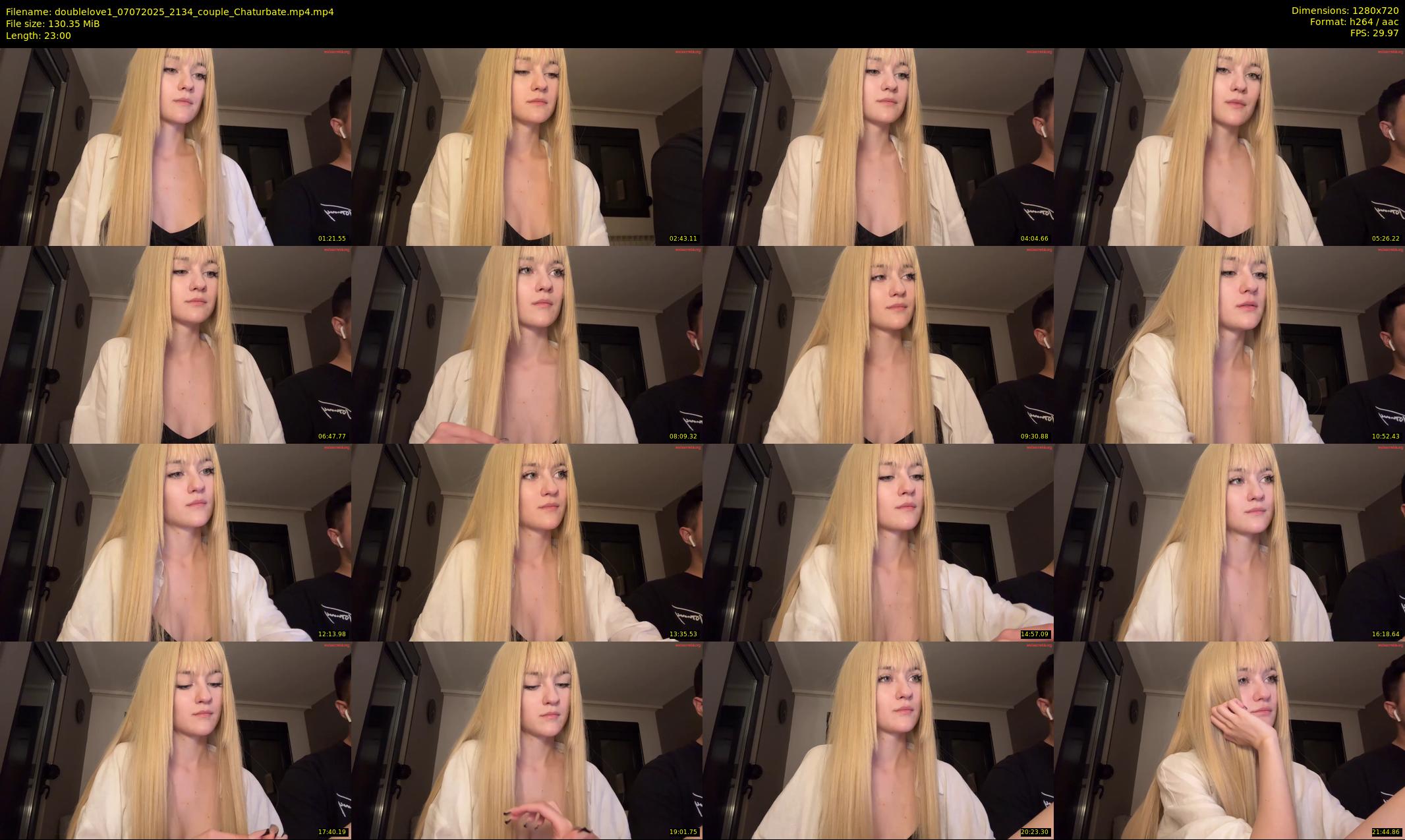 doublelove1 — 23 minute Chaturbate couple cam show recording, 720p, Jul 7, 2025
