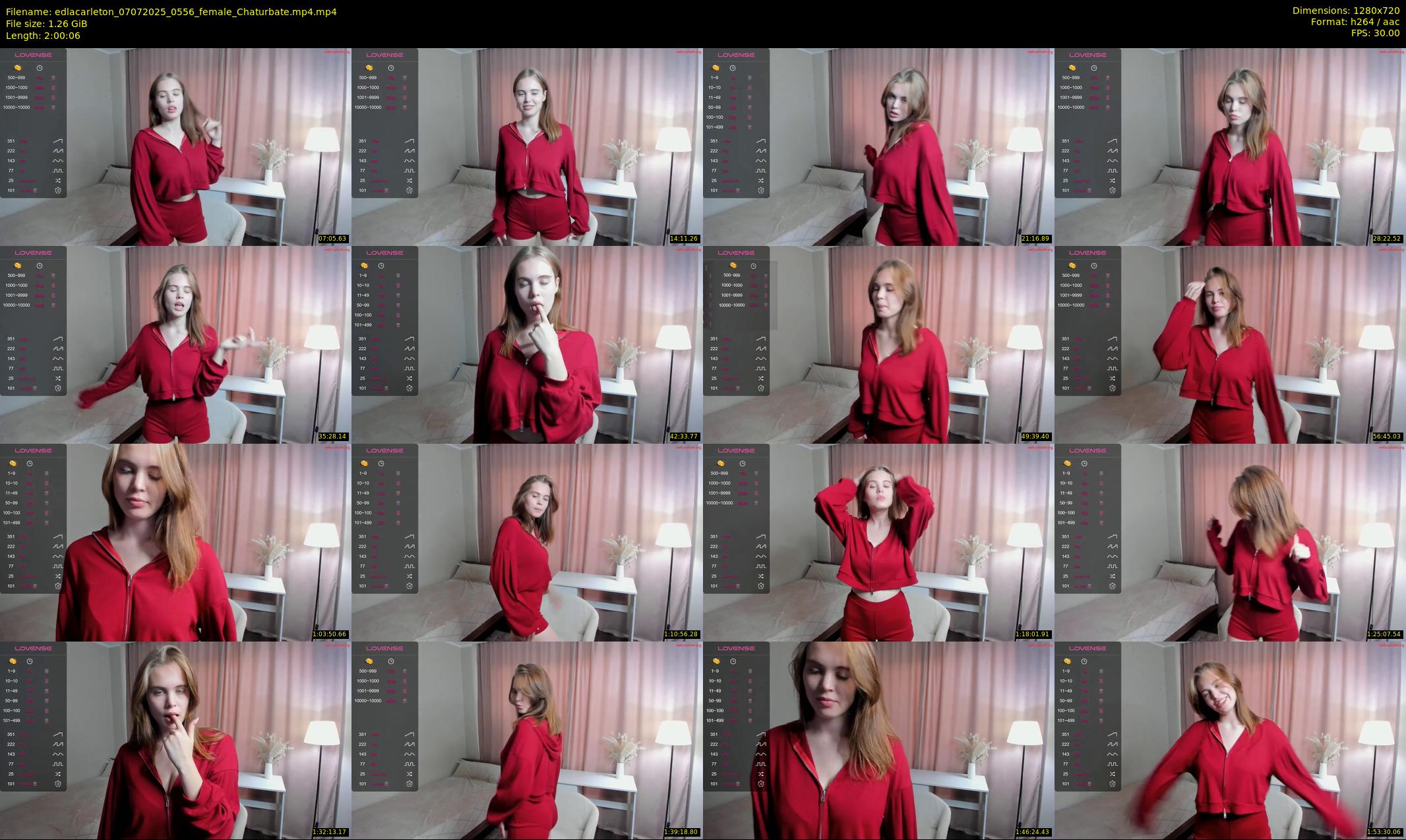 edlacarleton — 121 minute Chaturbate female cam show recording, 720p, Jul 7, 2025