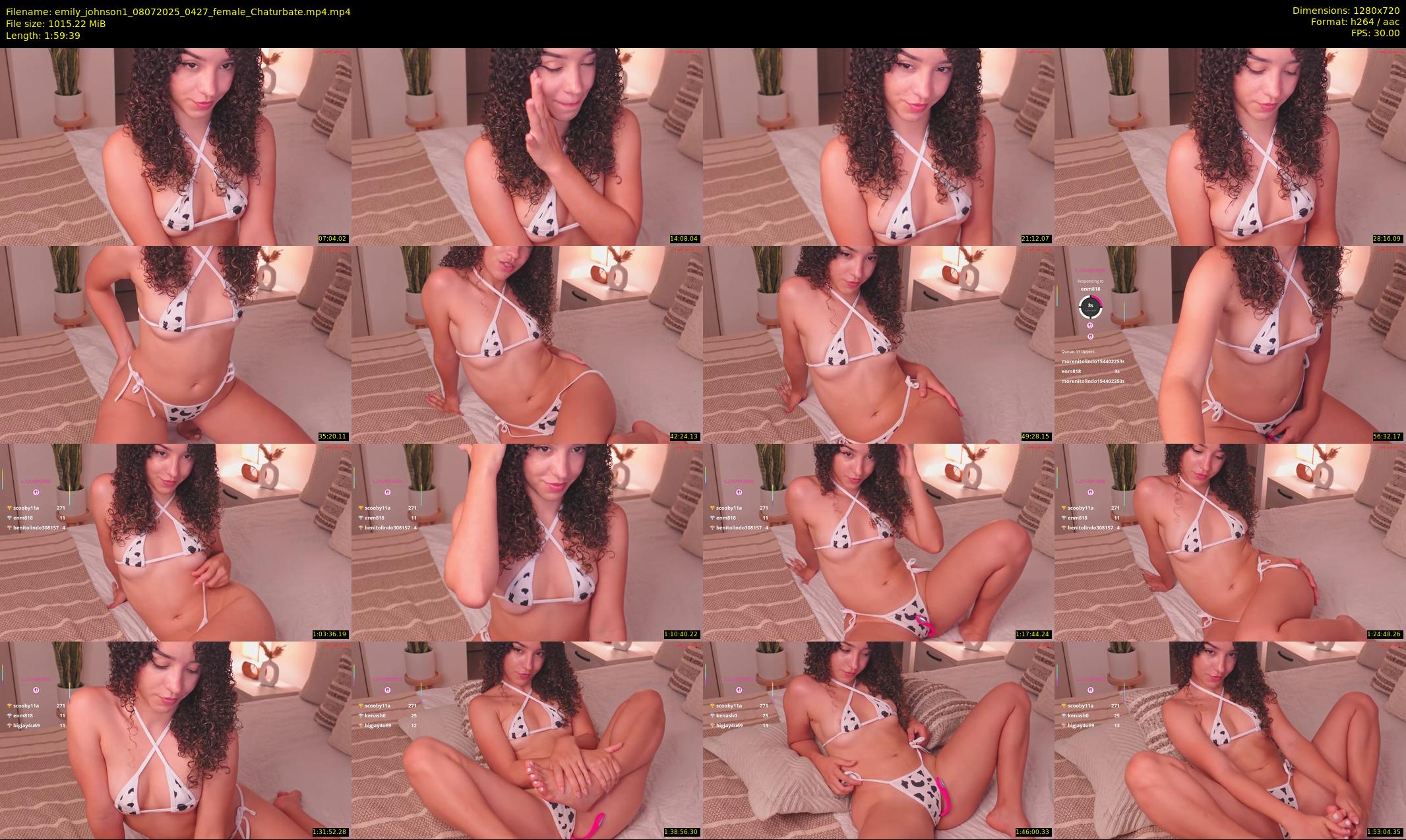 emily_johnson1 — 120 minute Chaturbate female cam show recording, 720p, Jul 8, 2025