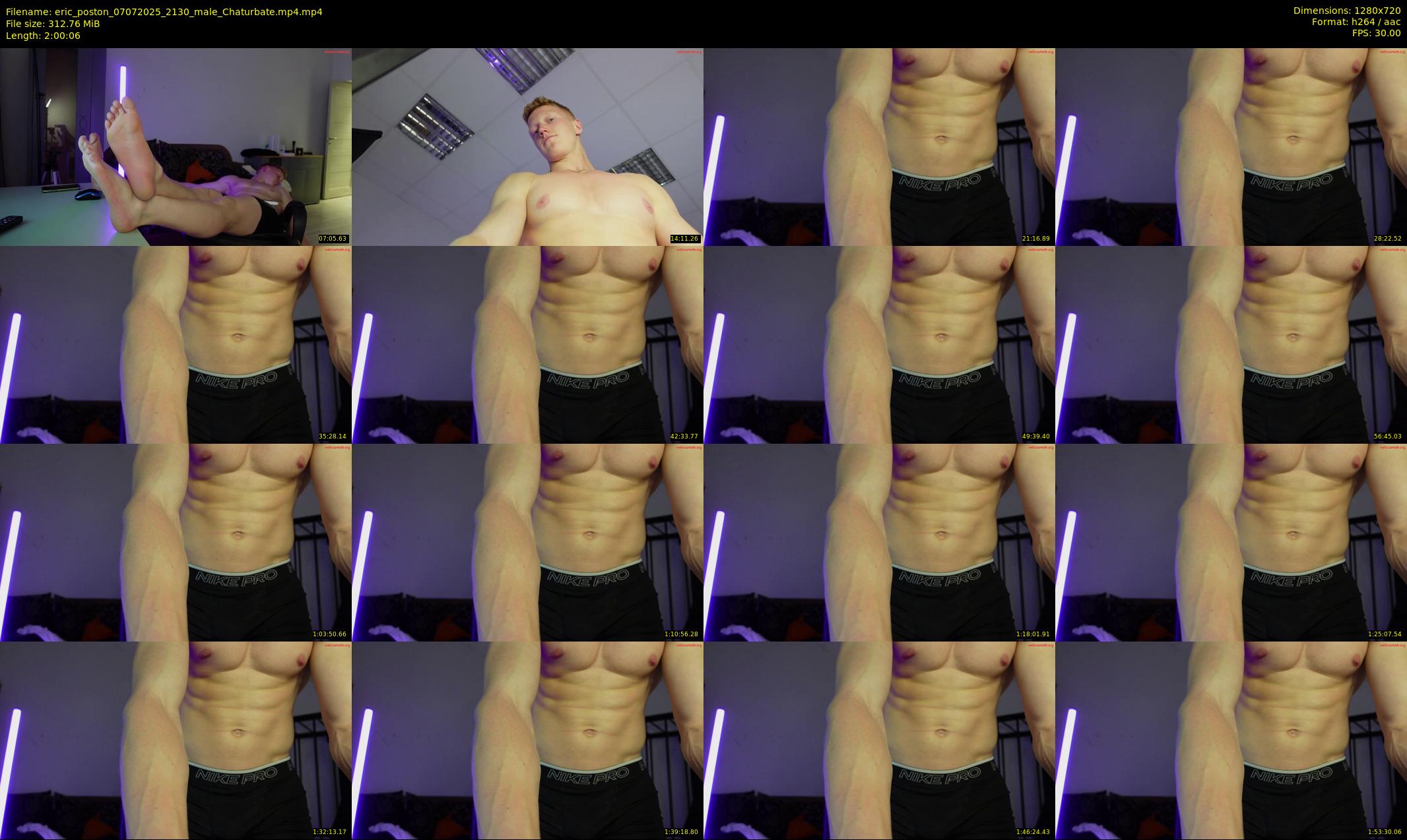eric_poston — 121 minute Chaturbate male cam show recording, 720p, Jul 7, 2025