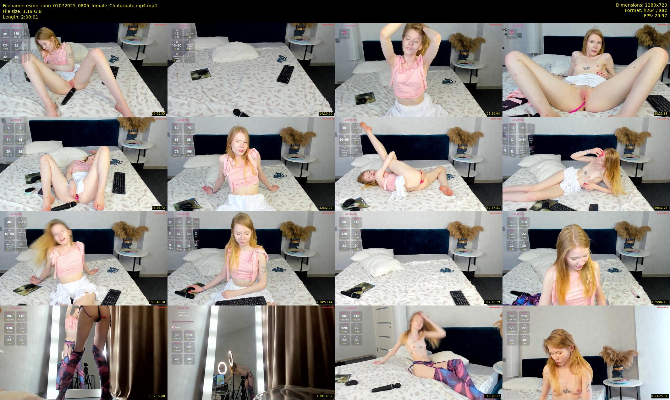 esme_runn — 121 minute Chaturbate female cam show recording, 720p, Jul 7, 2025