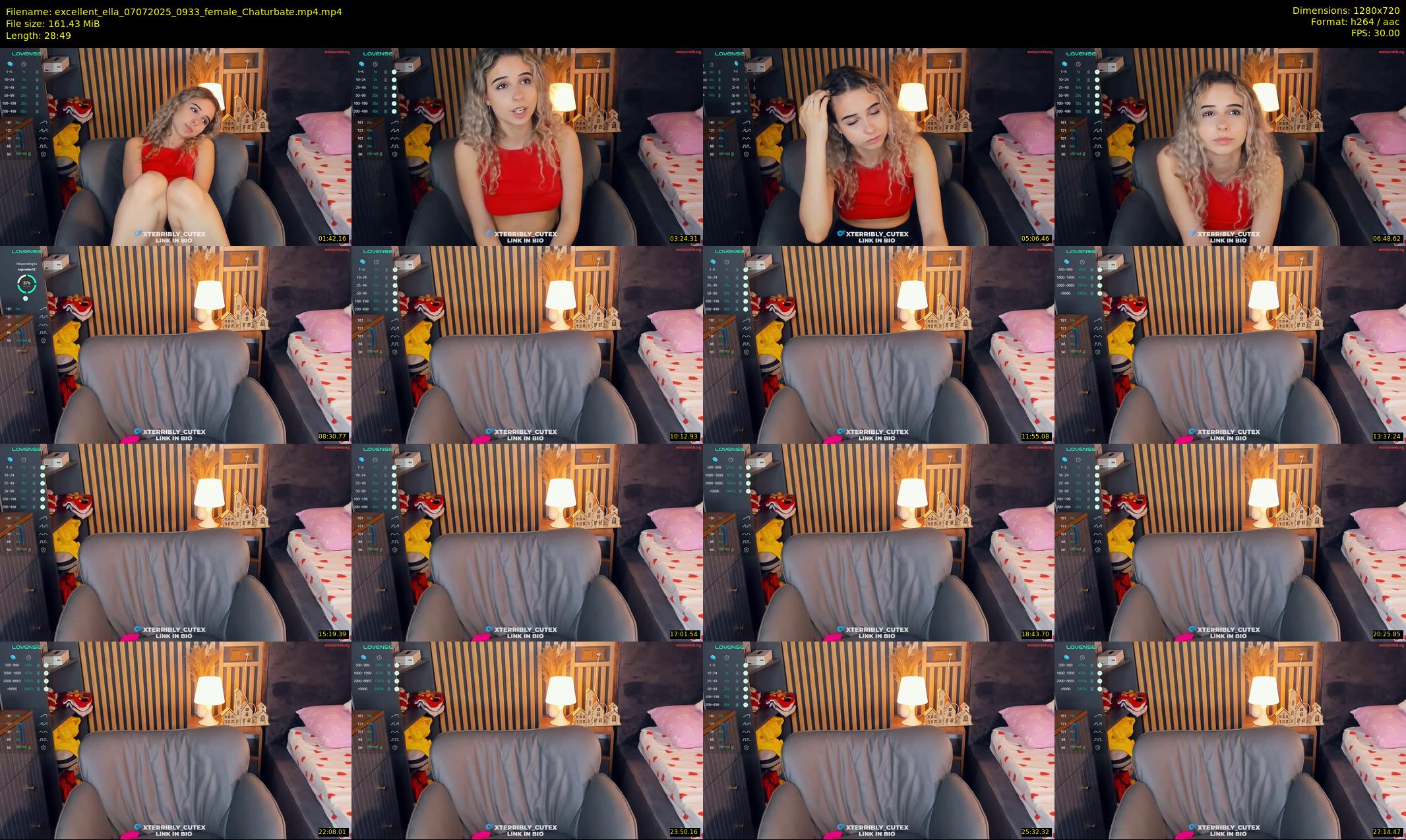 excellent_ella — 29 minute Chaturbate female cam show recording, 720p, Jul 7, 2025