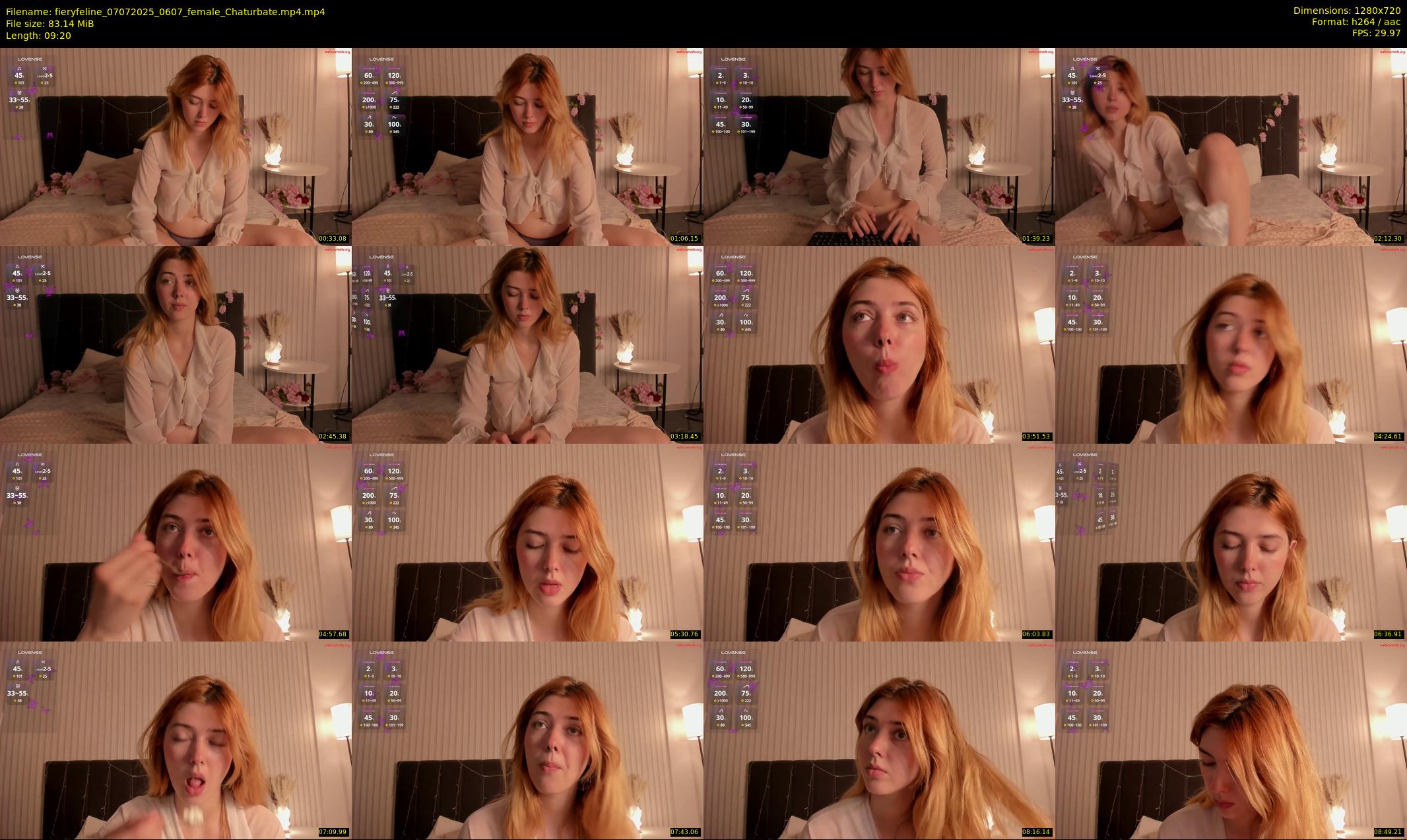 fieryfeline — 10 minute Chaturbate female cam show recording, 720p, Jul 7, 2025