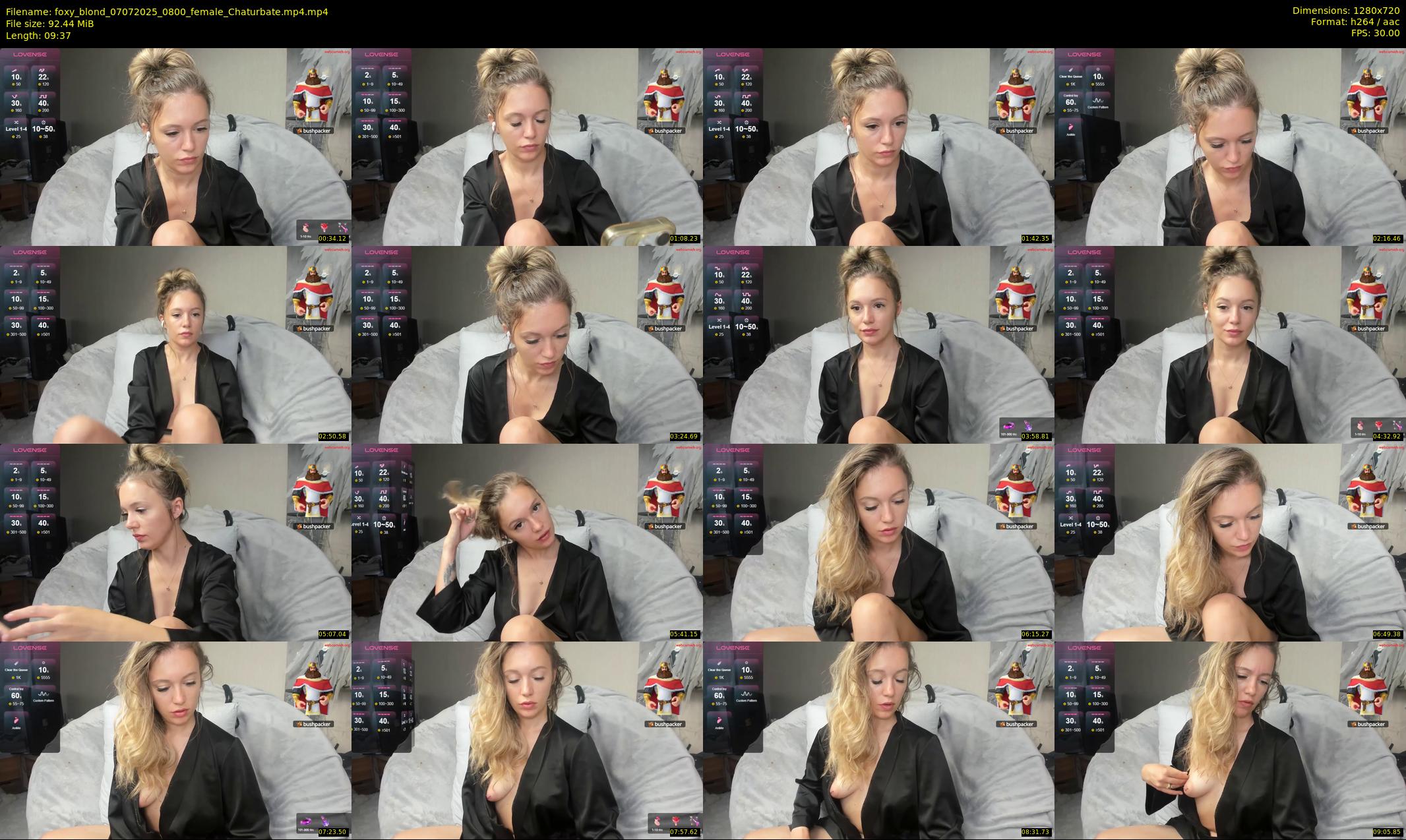 foxy_blond — 10 minute Chaturbate female cam show recording, 720p, Jul 7, 2025