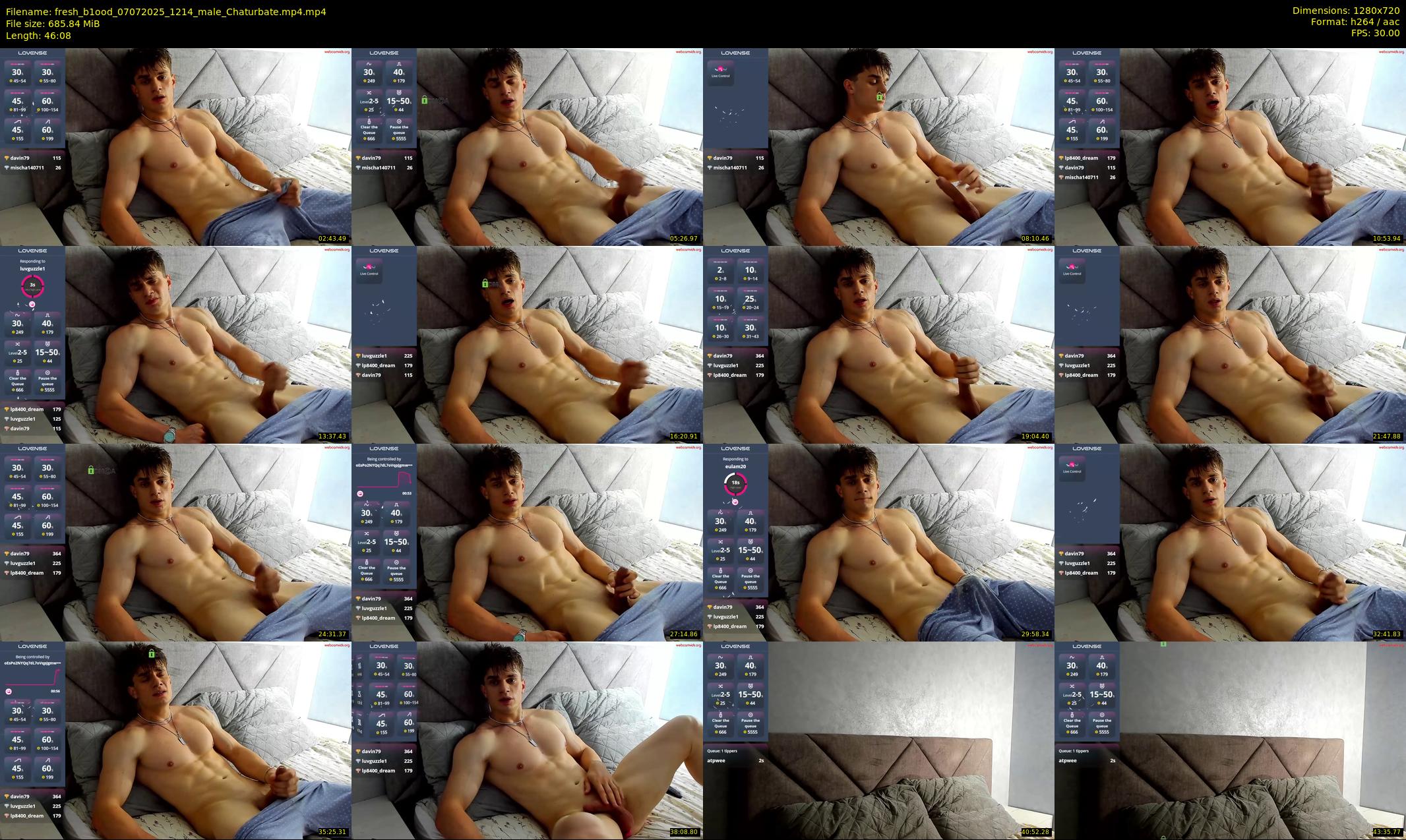 fresh_b1ood — 47 minute Chaturbate male cam show recording, 720p, Jul 7, 2025