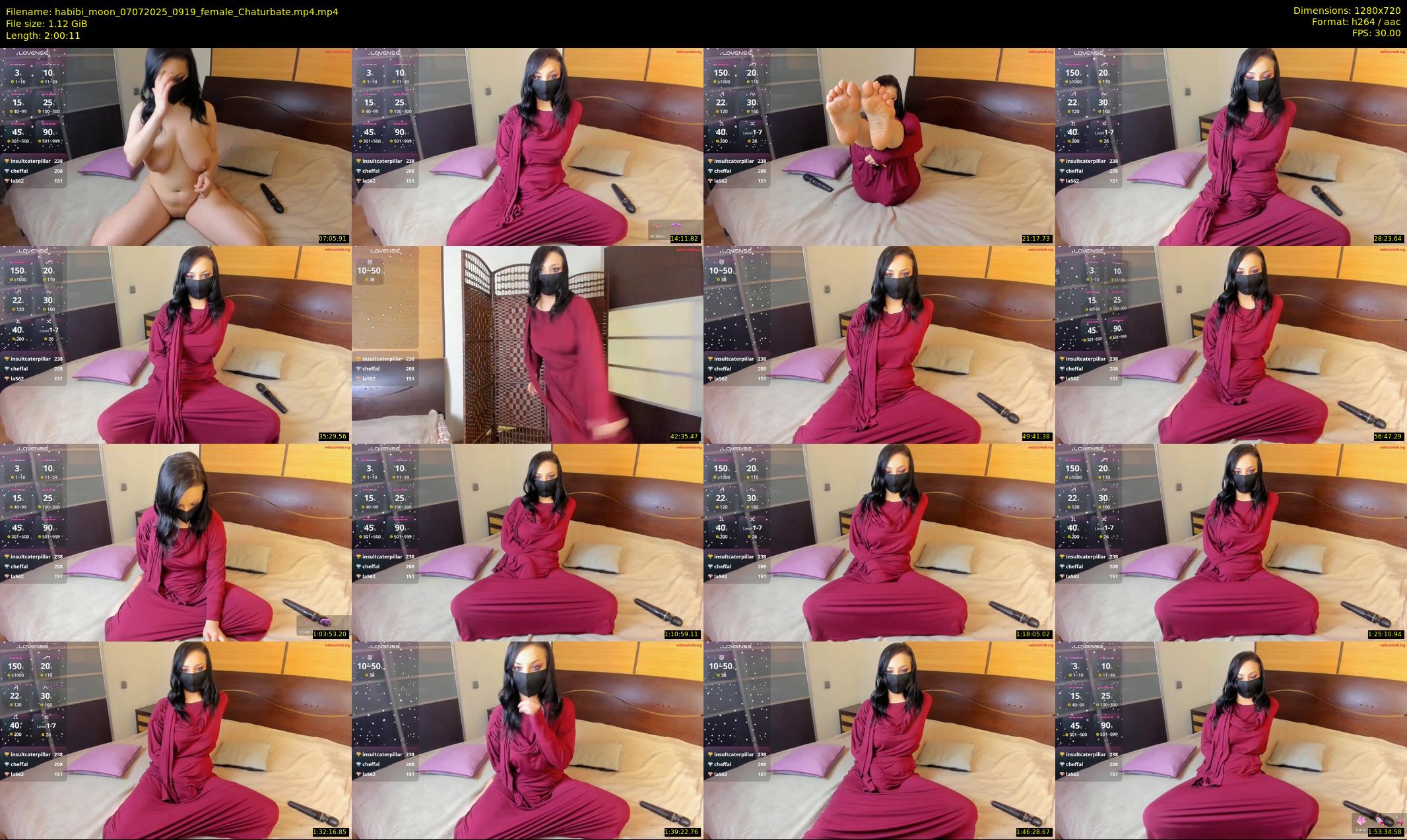 habibi_moon — 121 minute Chaturbate female cam show recording, 720p, Jul 7, 2025
