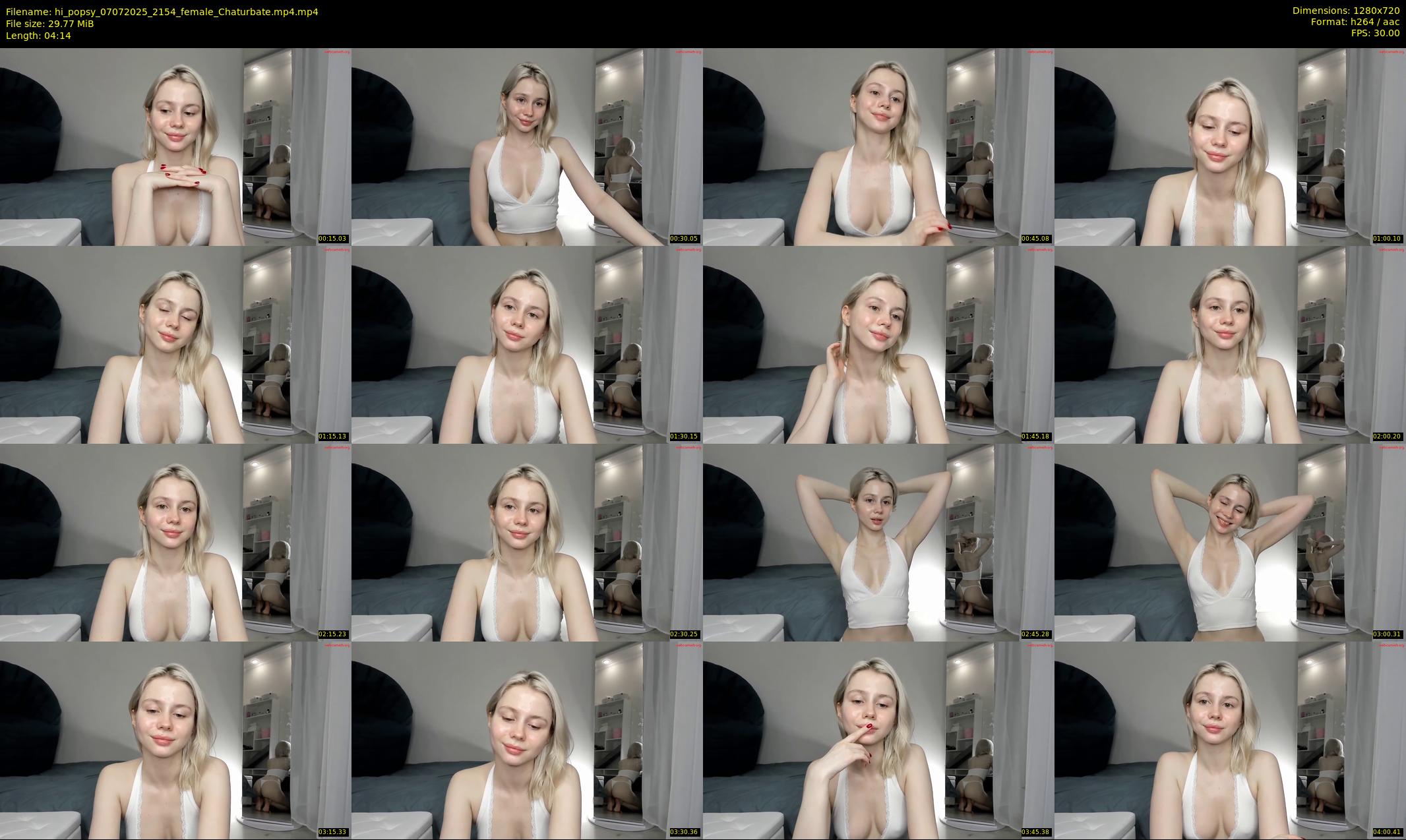 hi_popsy — 5 minute Chaturbate female cam show recording, 720p, Jul 7, 2025