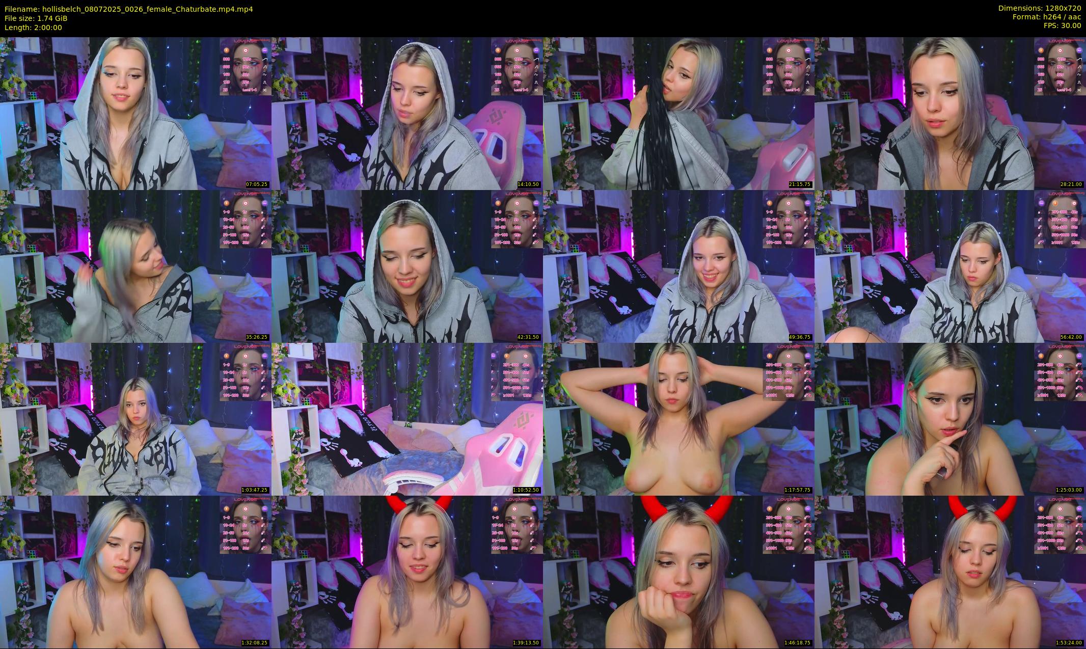 hollisbelch — 120 minute Chaturbate female cam show recording, 720p, Jul 8, 2025