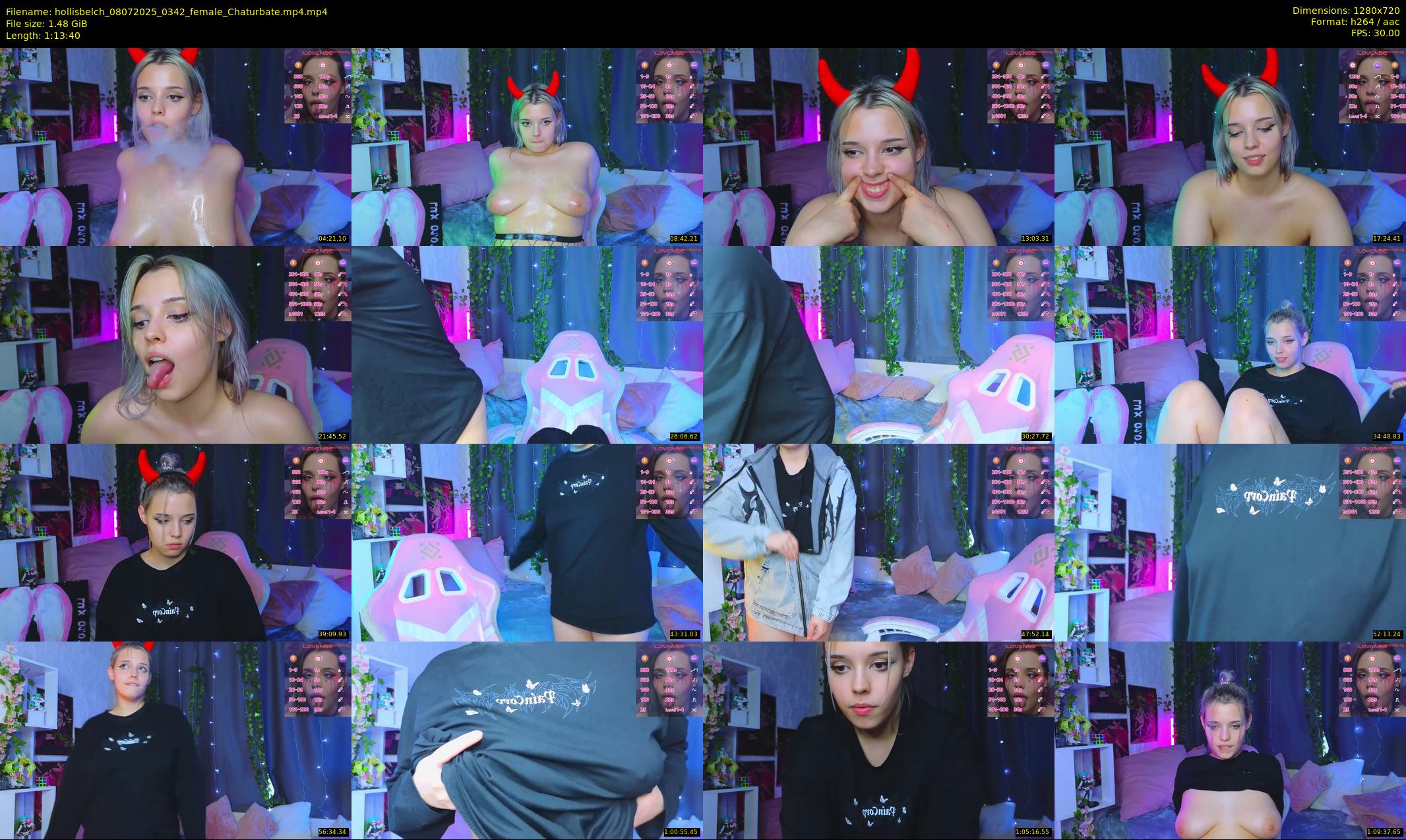 hollisbelch — 74 minute Chaturbate female cam show recording, 720p, Jul 8, 2025