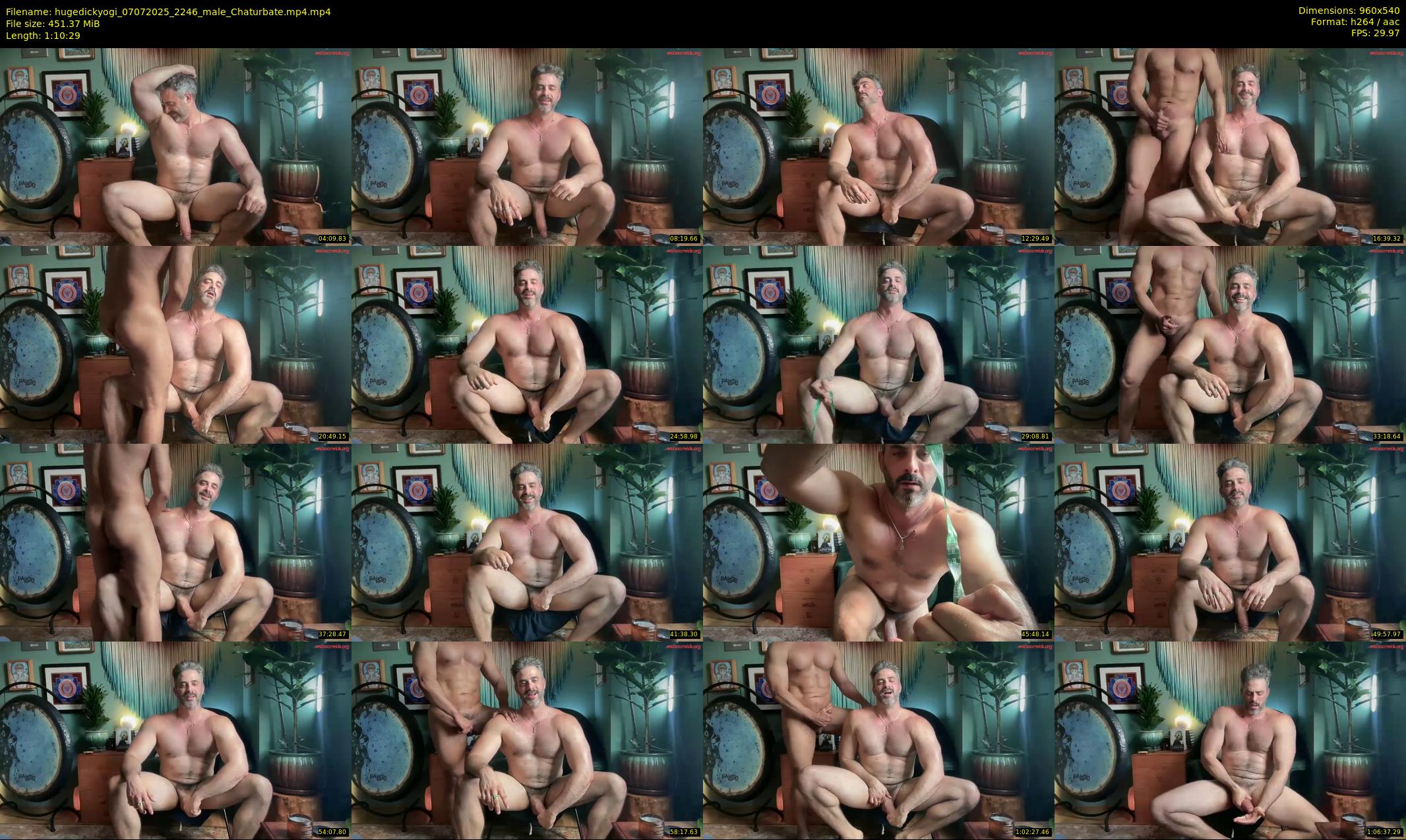 hugedickyogi — 71 minute Chaturbate male cam show recording, 480p, Jul 7, 2025