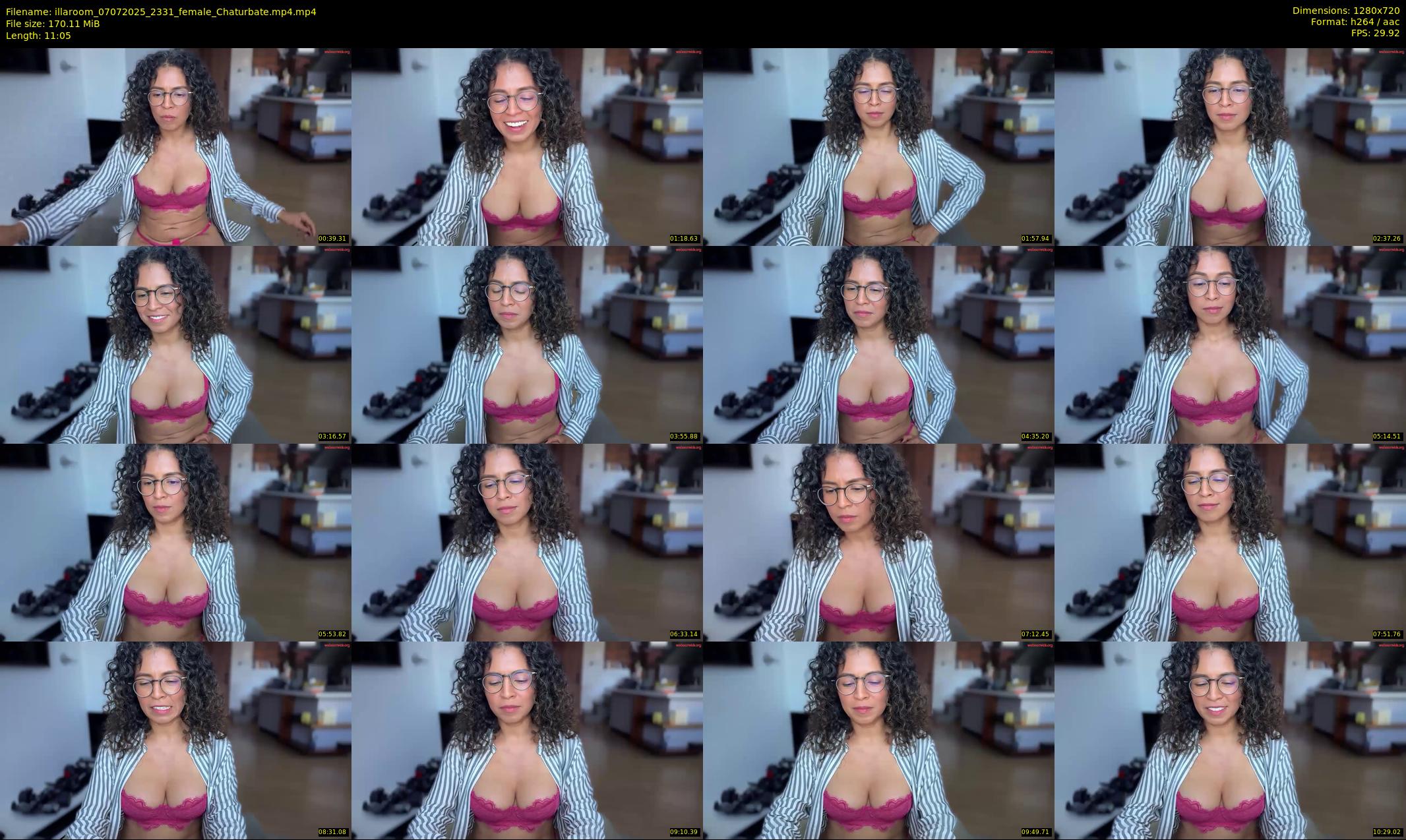 illaroom — 12 minute Chaturbate female cam show recording, 720p, Jul 7, 2025