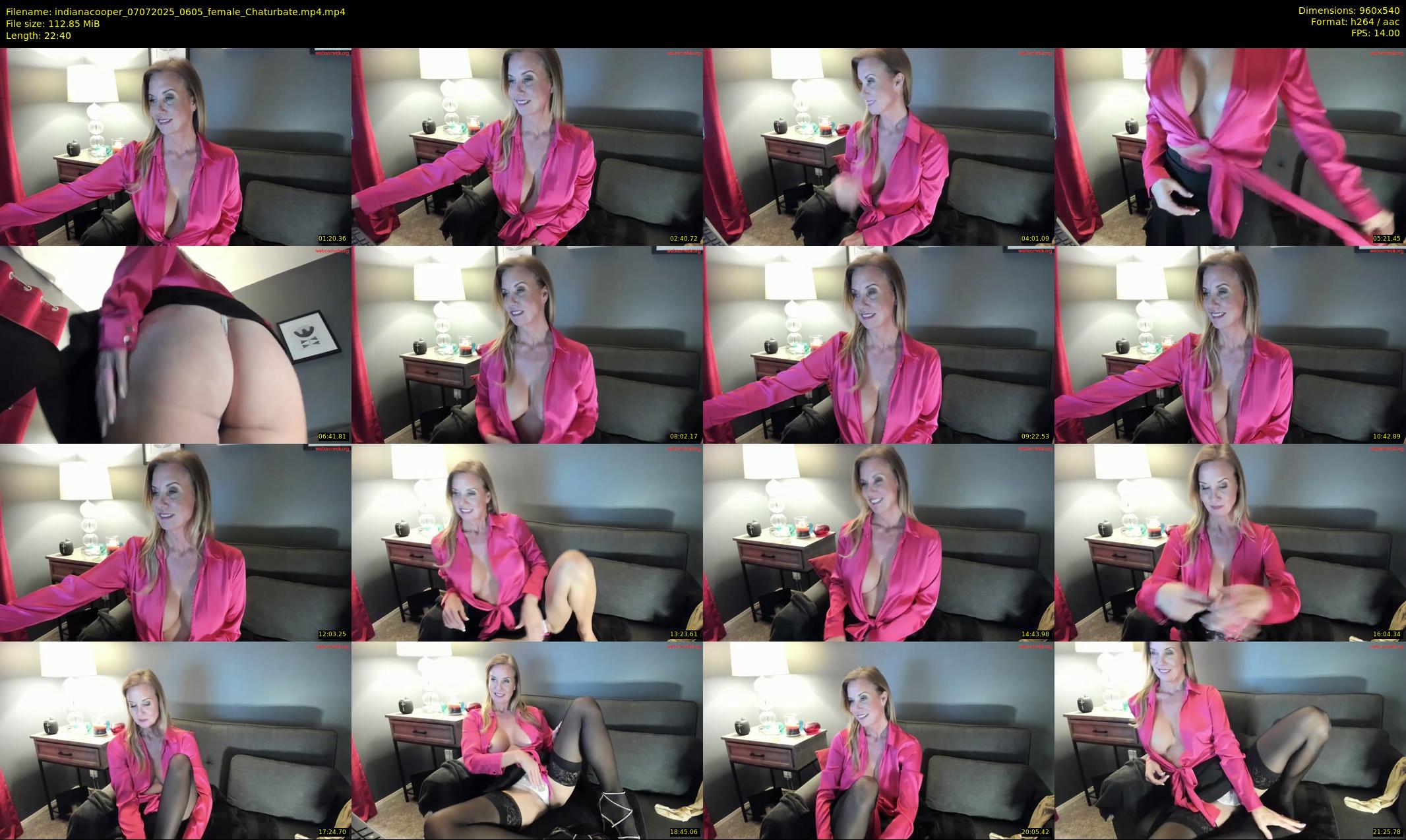 indianacooper — 23 minute Chaturbate female cam show recording, 480p, Jul 7, 2025