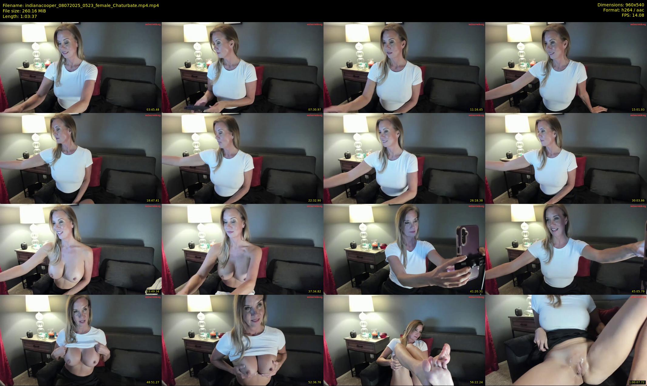 indianacooper — 64 minute Chaturbate female cam show recording, 480p, Jul 8, 2025
