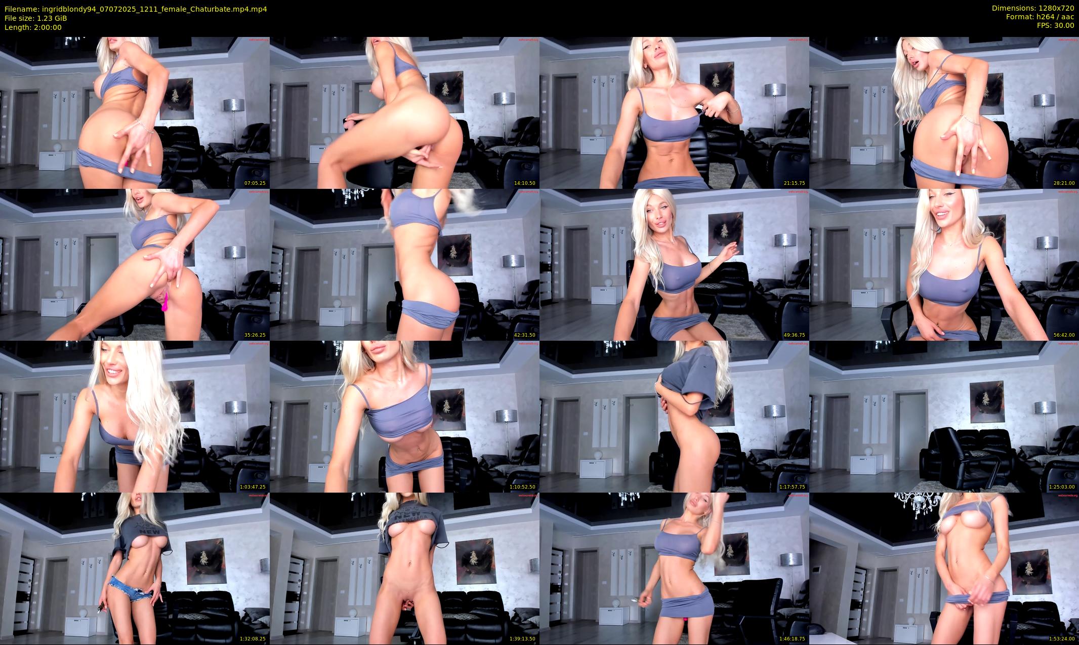 ingridblondy94 — 120 minute Chaturbate female cam show recording, 720p, Jul 7, 2025