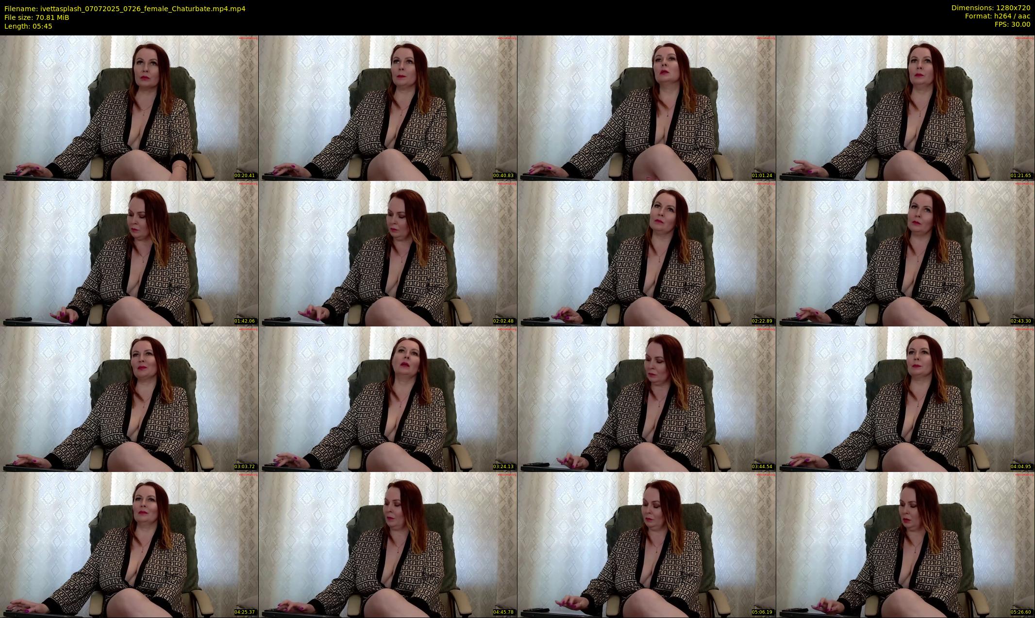 ivettasplash — 6 minute Chaturbate female cam show recording, 720p, Jul 7, 2025