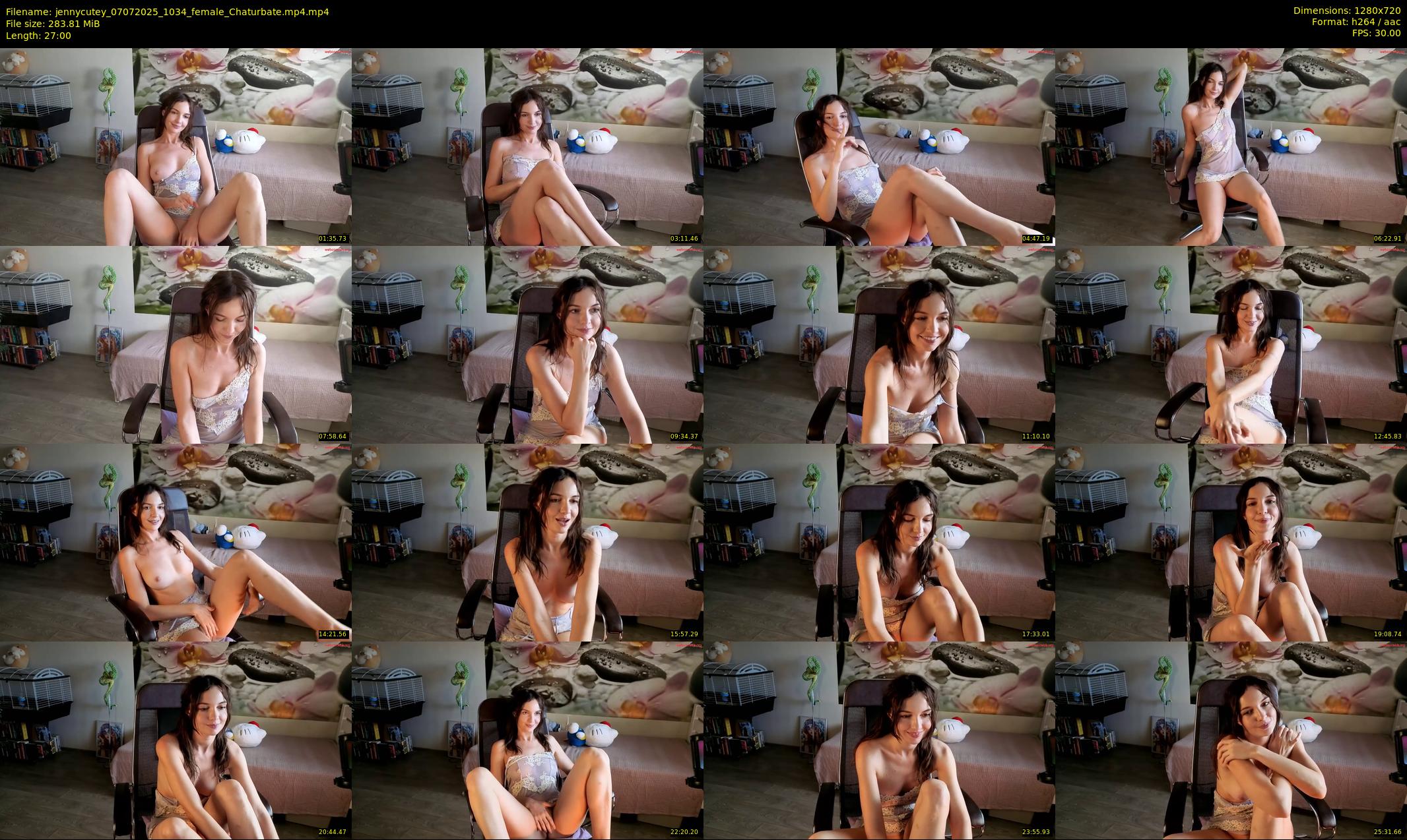 jennycutey — 27 minute Chaturbate female cam show recording, 720p, Jul 7, 2025