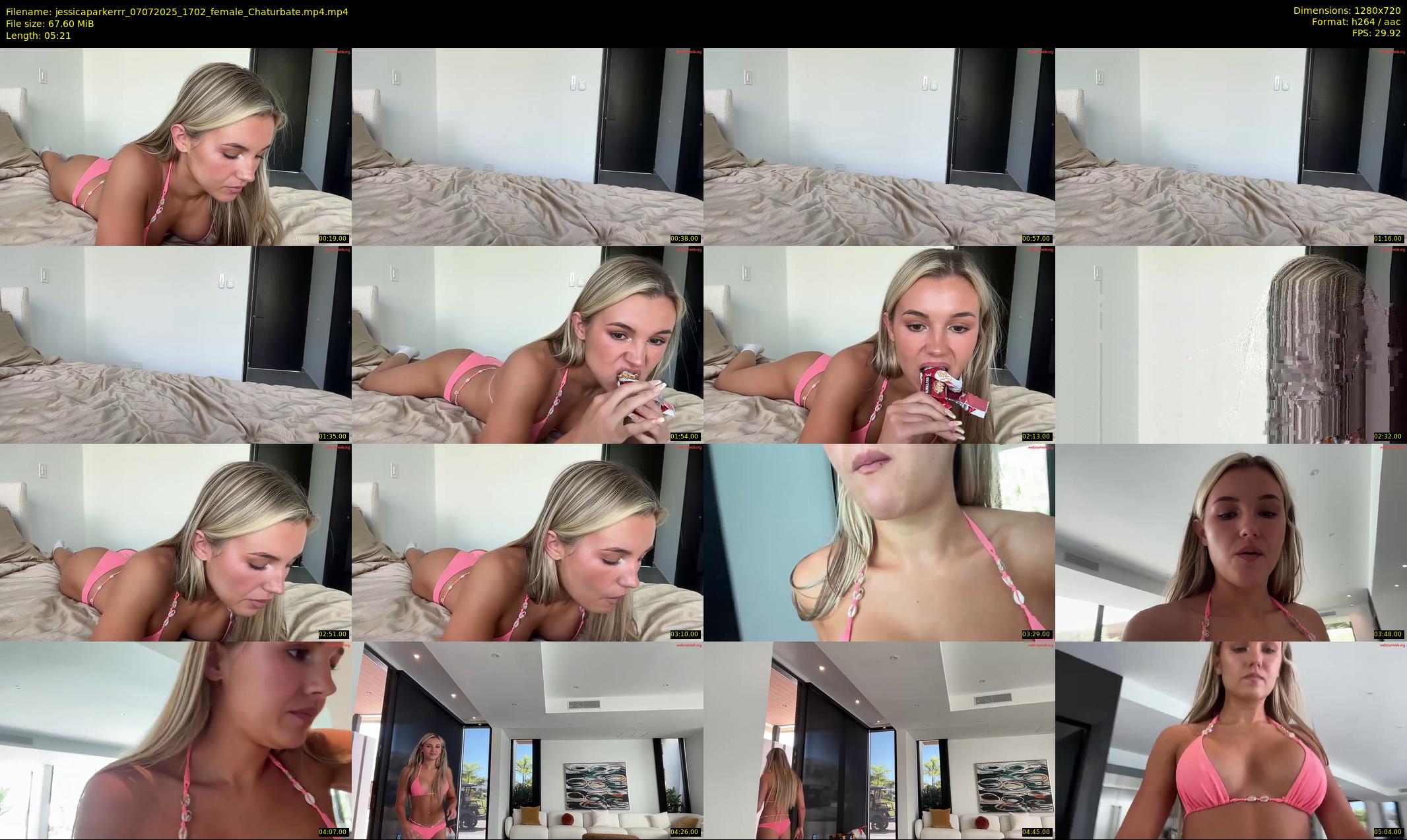 jessicaparkerrr — 6 minute Chaturbate female cam show recording, 720p, Jul 7, 2025